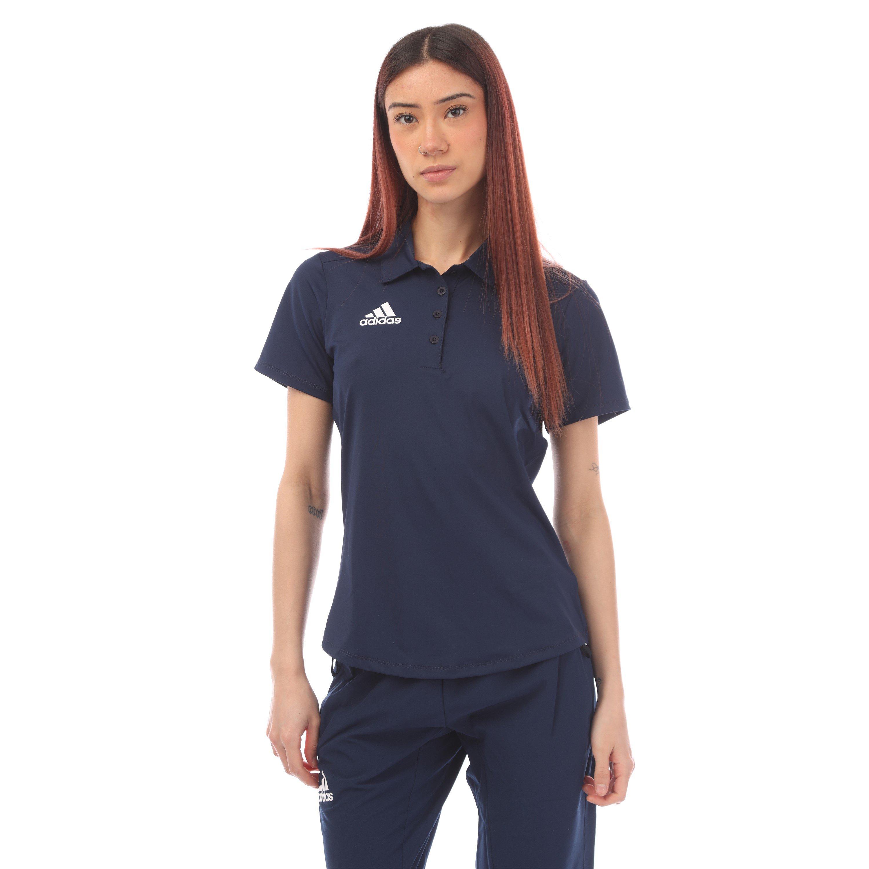 Adidas Women's Short-Sleeve Polo Shirt - Navy - 6 (XXS)