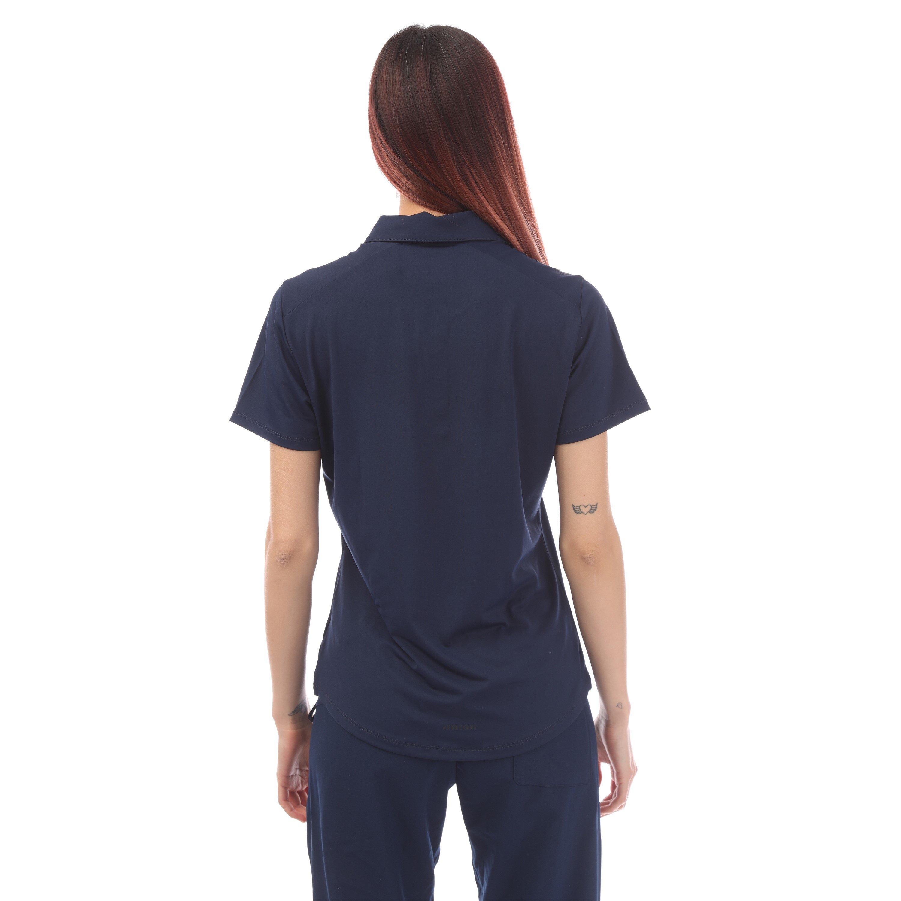 Navy - adidas - Short-Sleeve Polo Shirt - 3