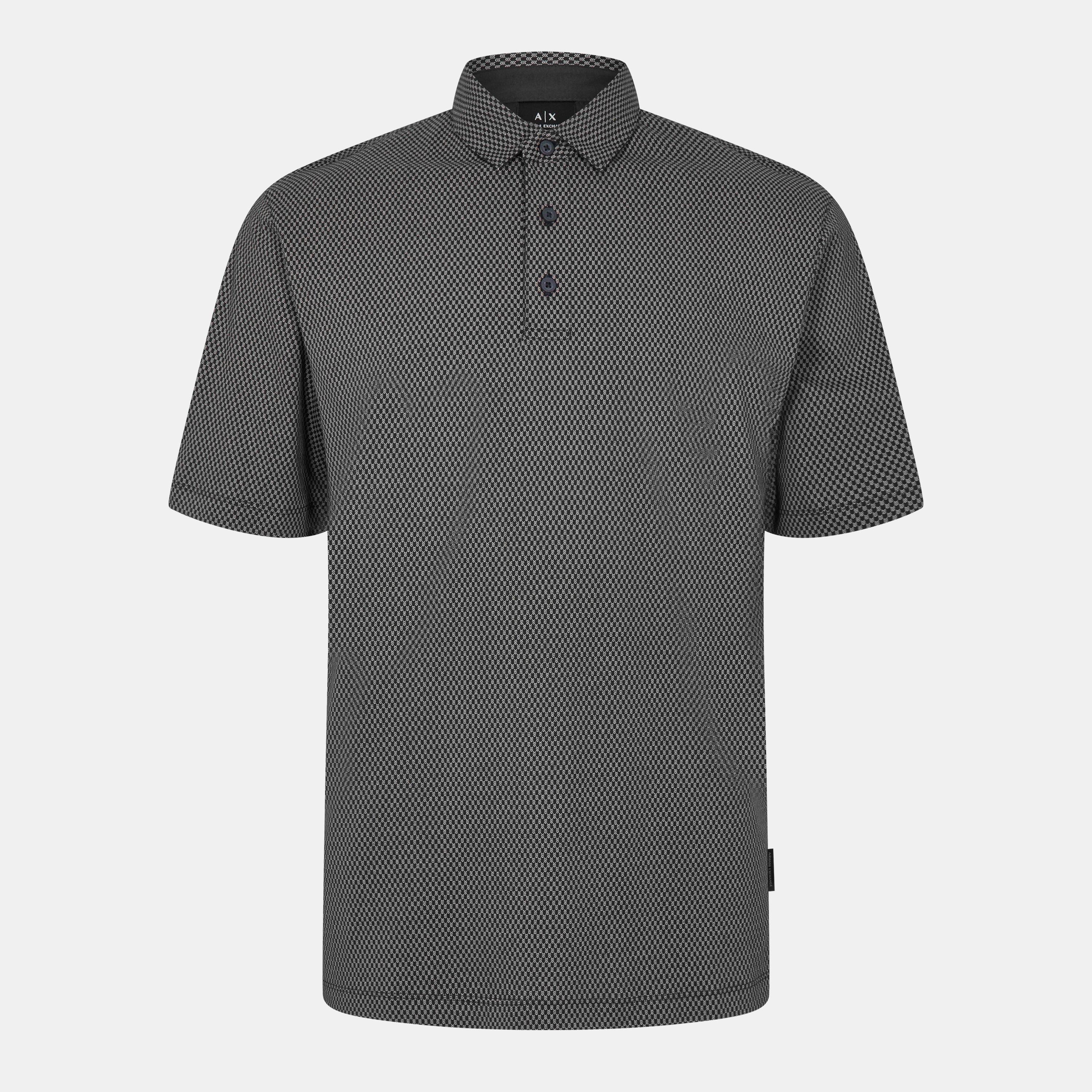 Navy FB075 - Armani Exchange - Men's Short-Sleeve Polo Shirt - 1