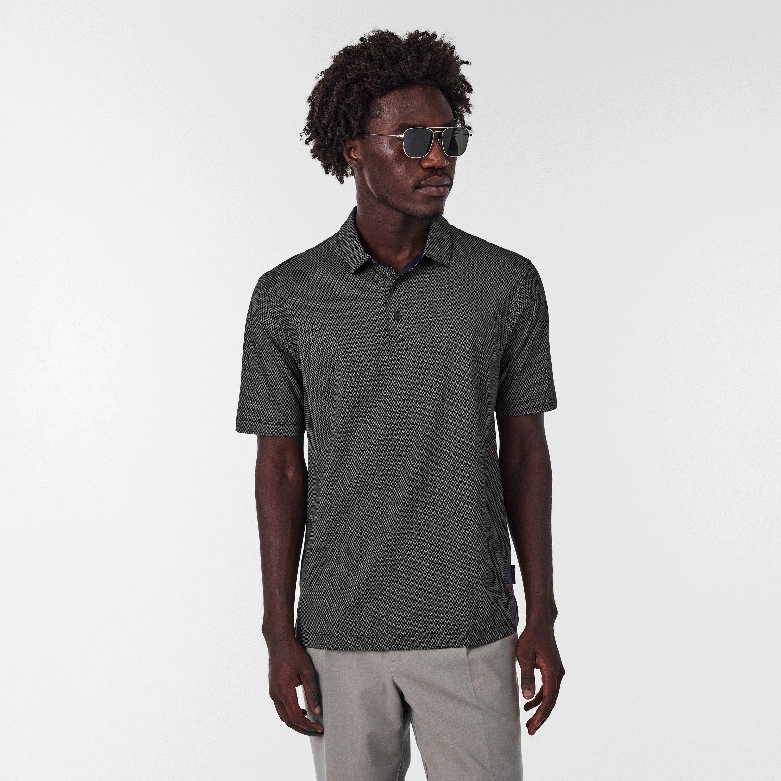 Navy FB075 - Armani Exchange - Men's Short-Sleeve Polo Shirt - 3