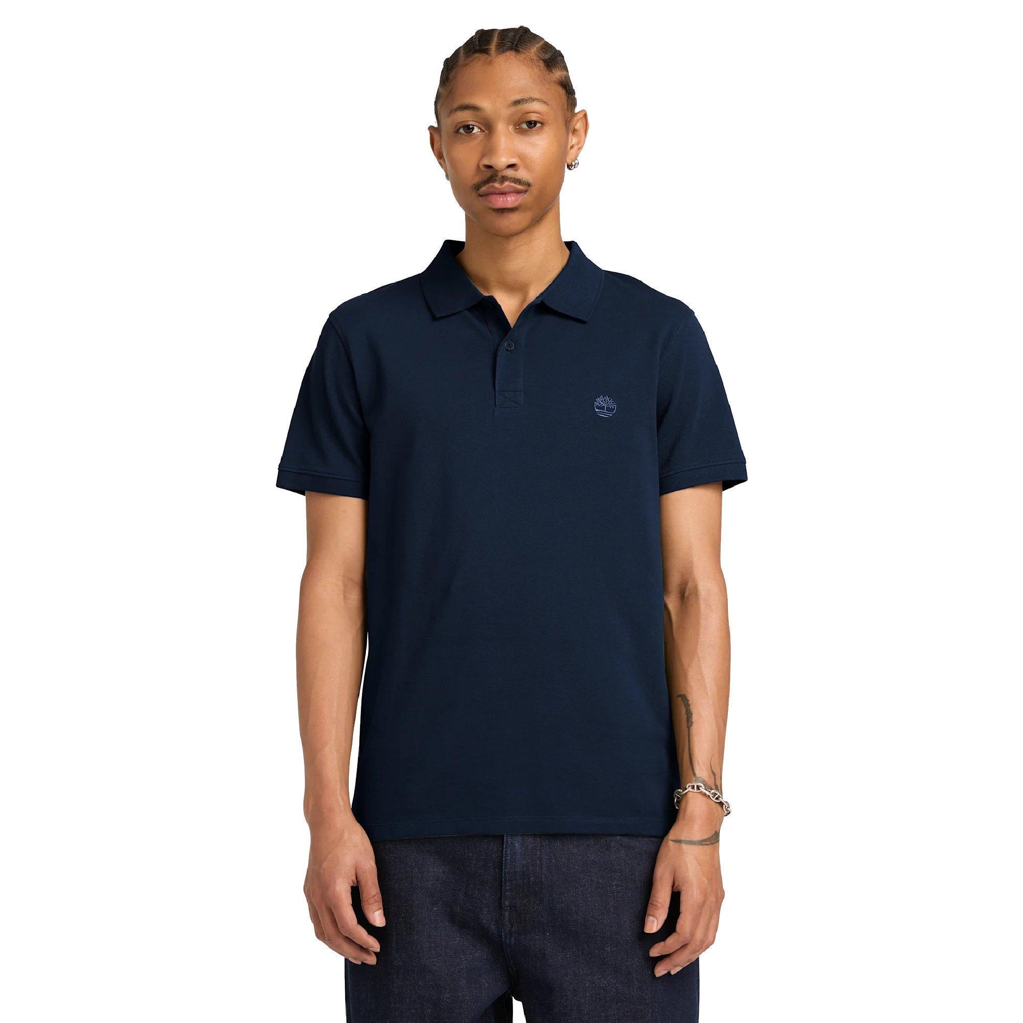 Dark Sapphire - Timberland - Timberland Millers River Short Sleeve Stretch - 2