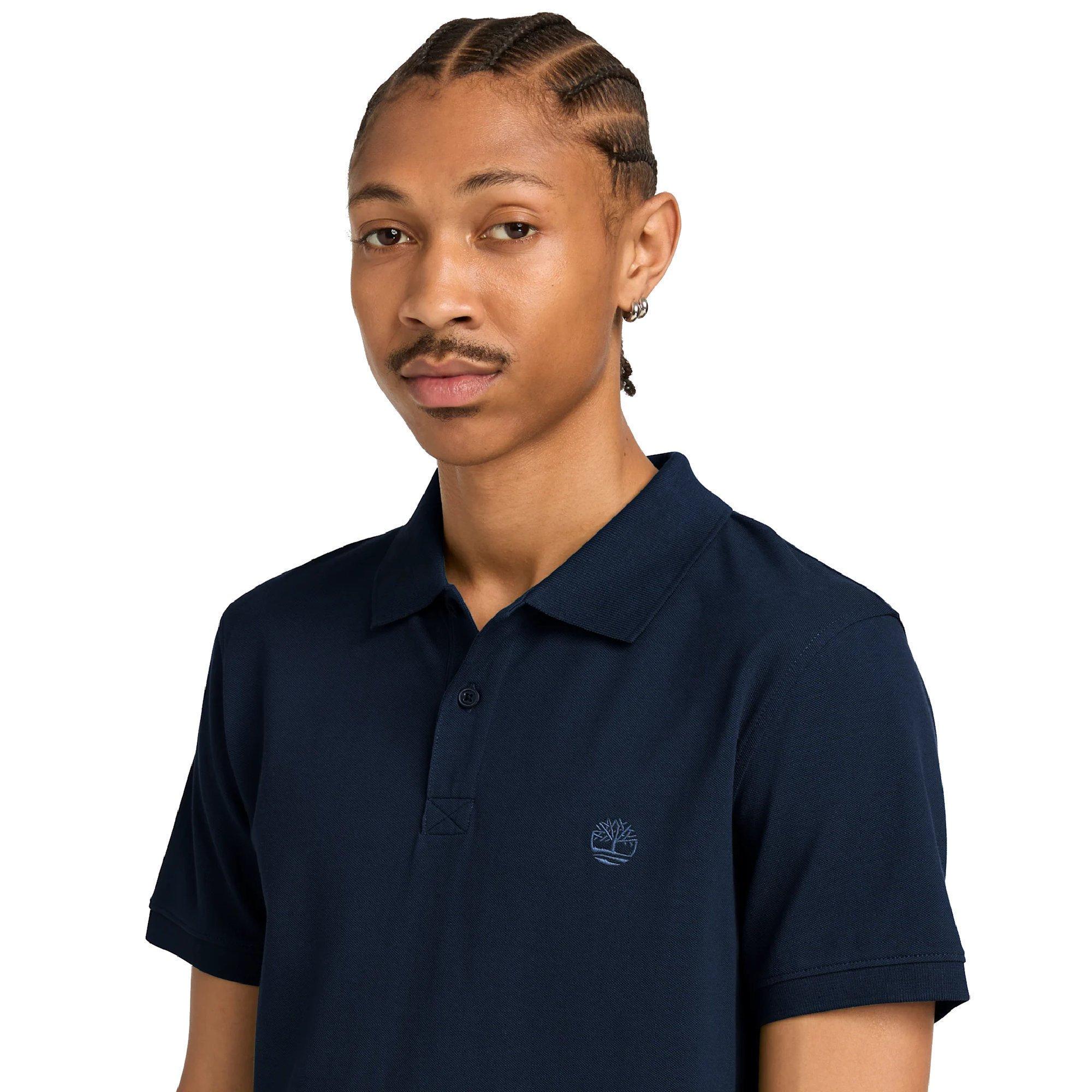 Dark Sapphire - Timberland - Timberland Millers River Short Sleeve Stretch - 5