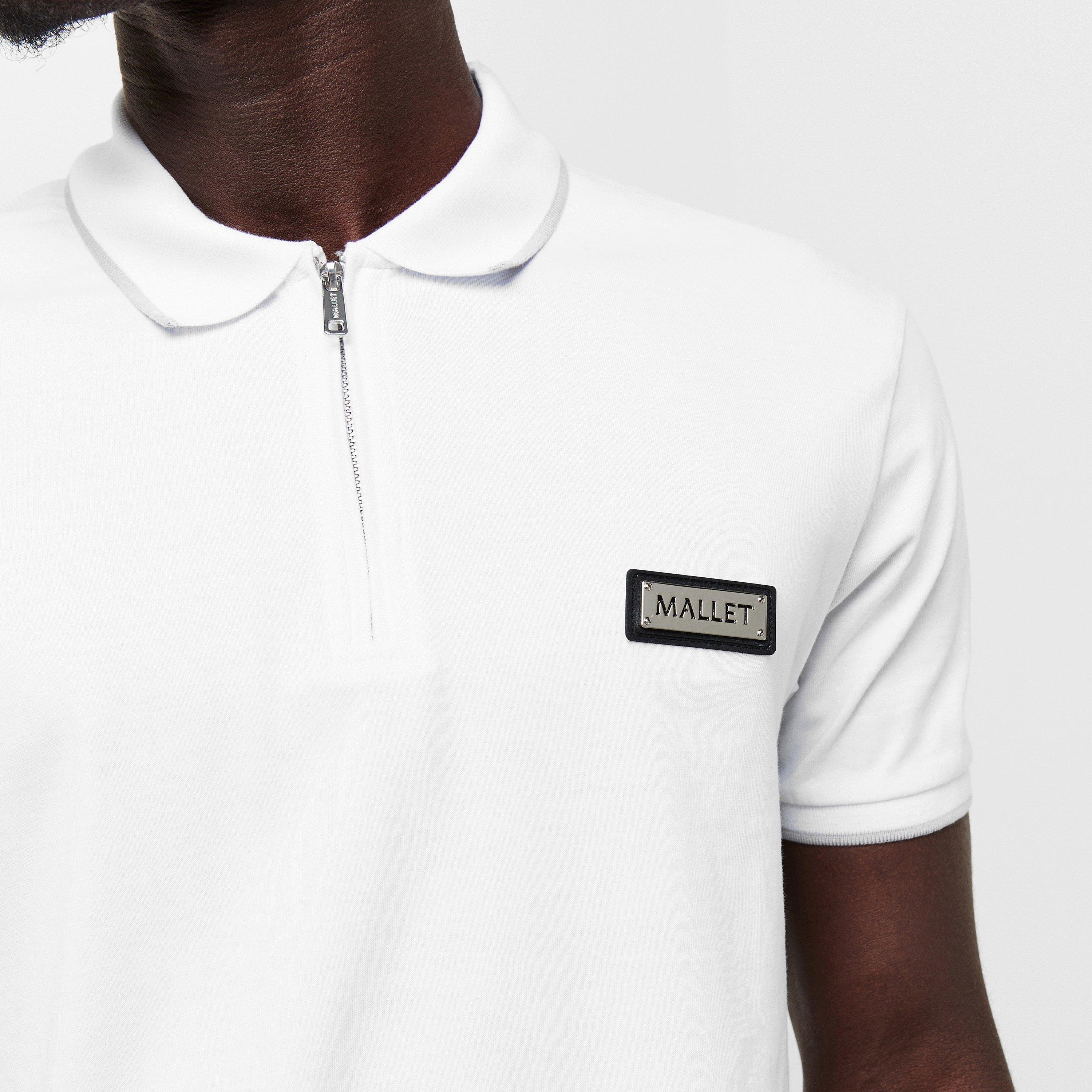 White Organic - Mallet - Men's Breathable Soft-Touch Short Sleeve Polo Shirt - 5