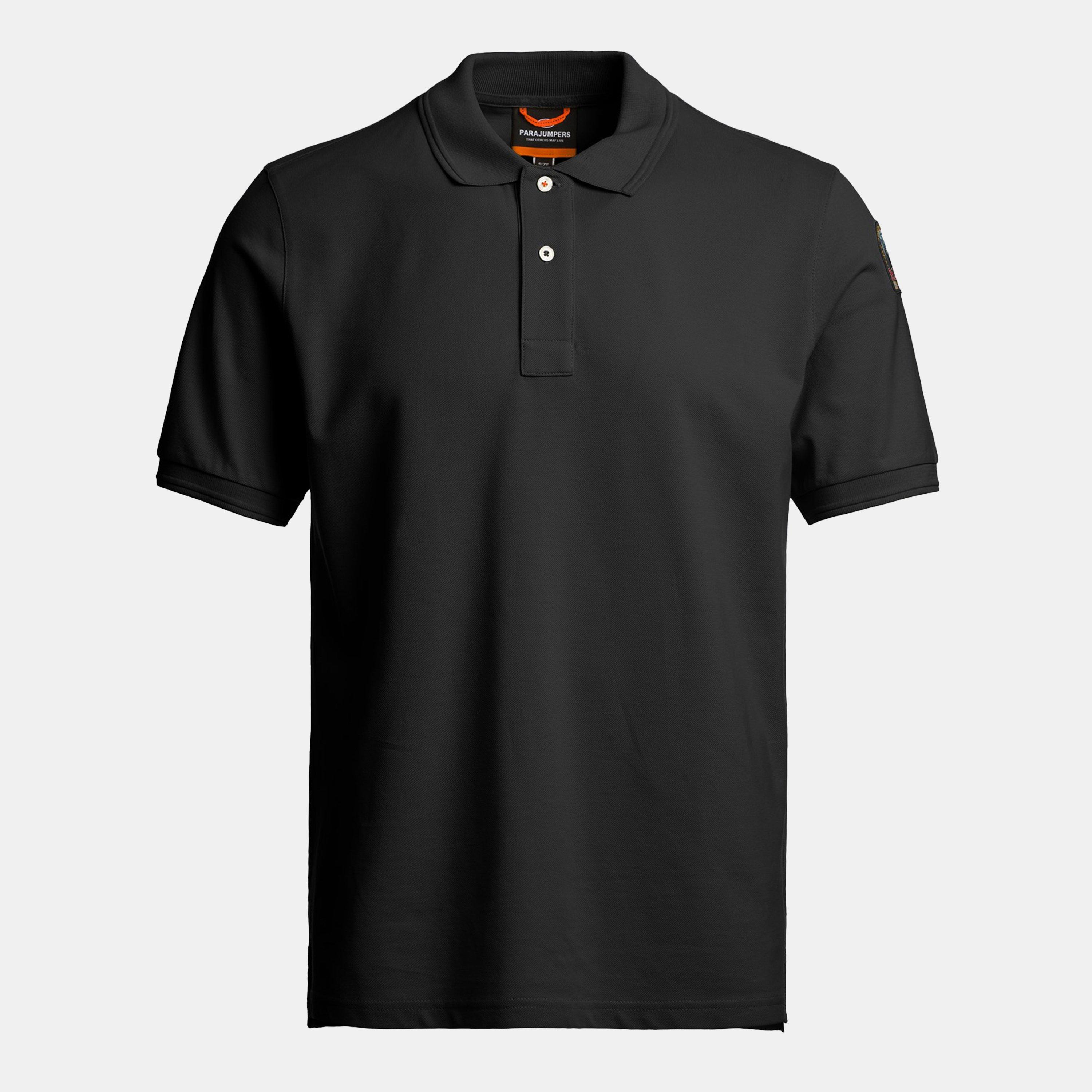 Parajumpers Men's Short Sleeve Polo Shirt - Black 541 - L