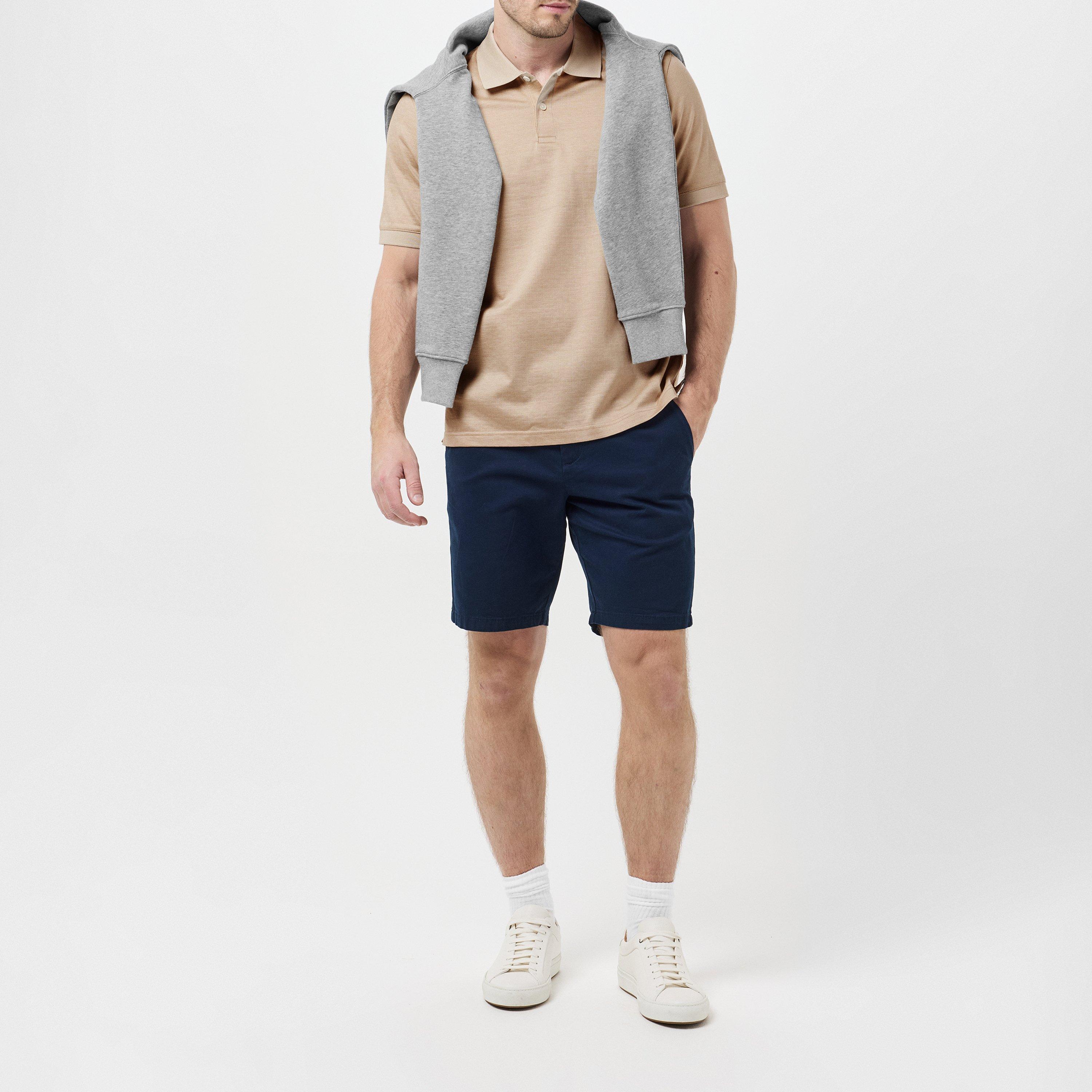 Ecru - Ted Baker - Men's Auguso Jacquard Short-Sleeve Polo Shirt - 6
