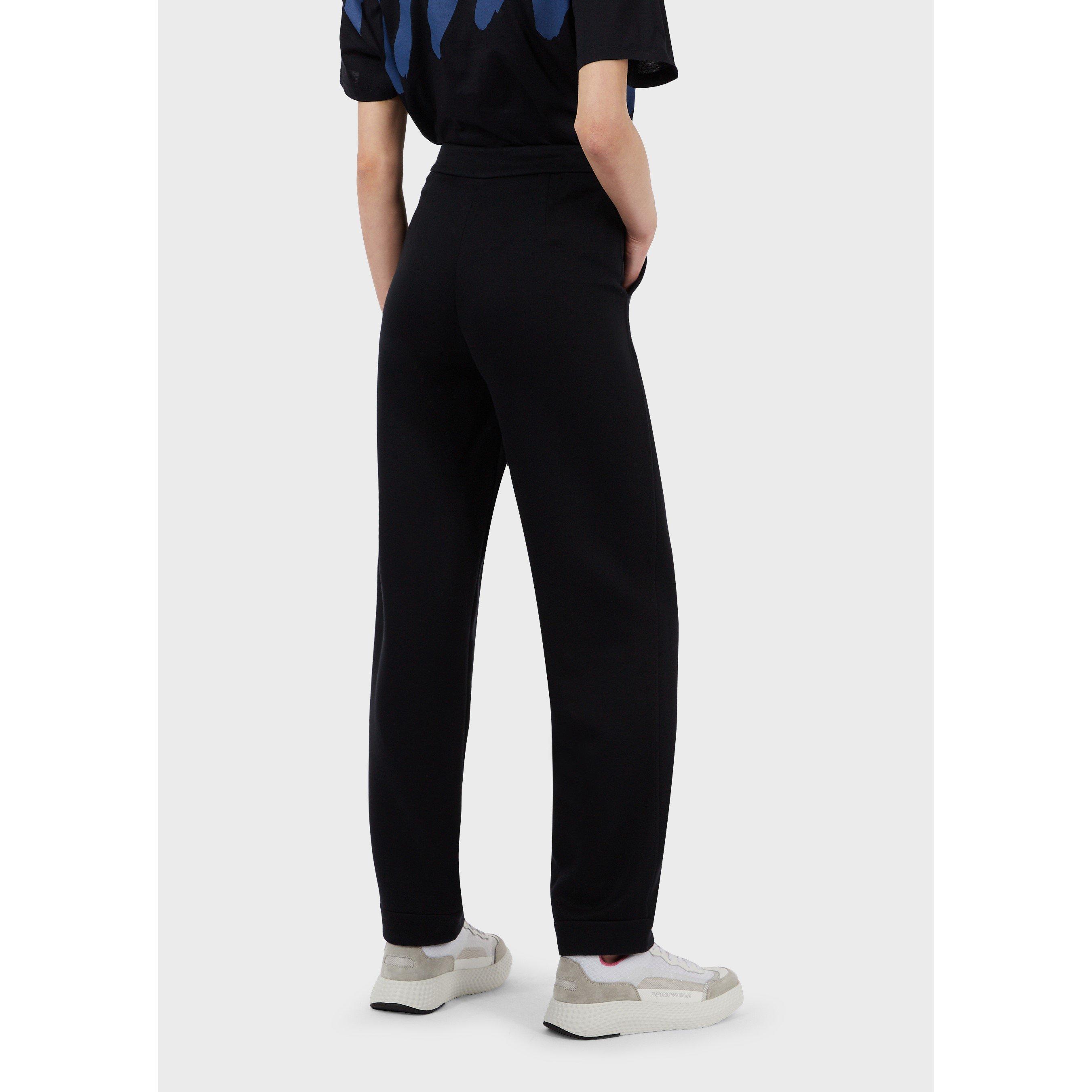 Blu Navy - Emporio Armani - Women's Straight Leg Trousers - 2