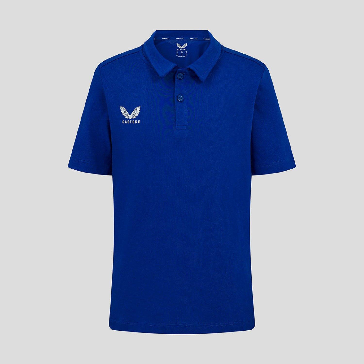Castore  Kids ' Short Sleeve Polo Shirt - Surf The Web - 7-8 (S)