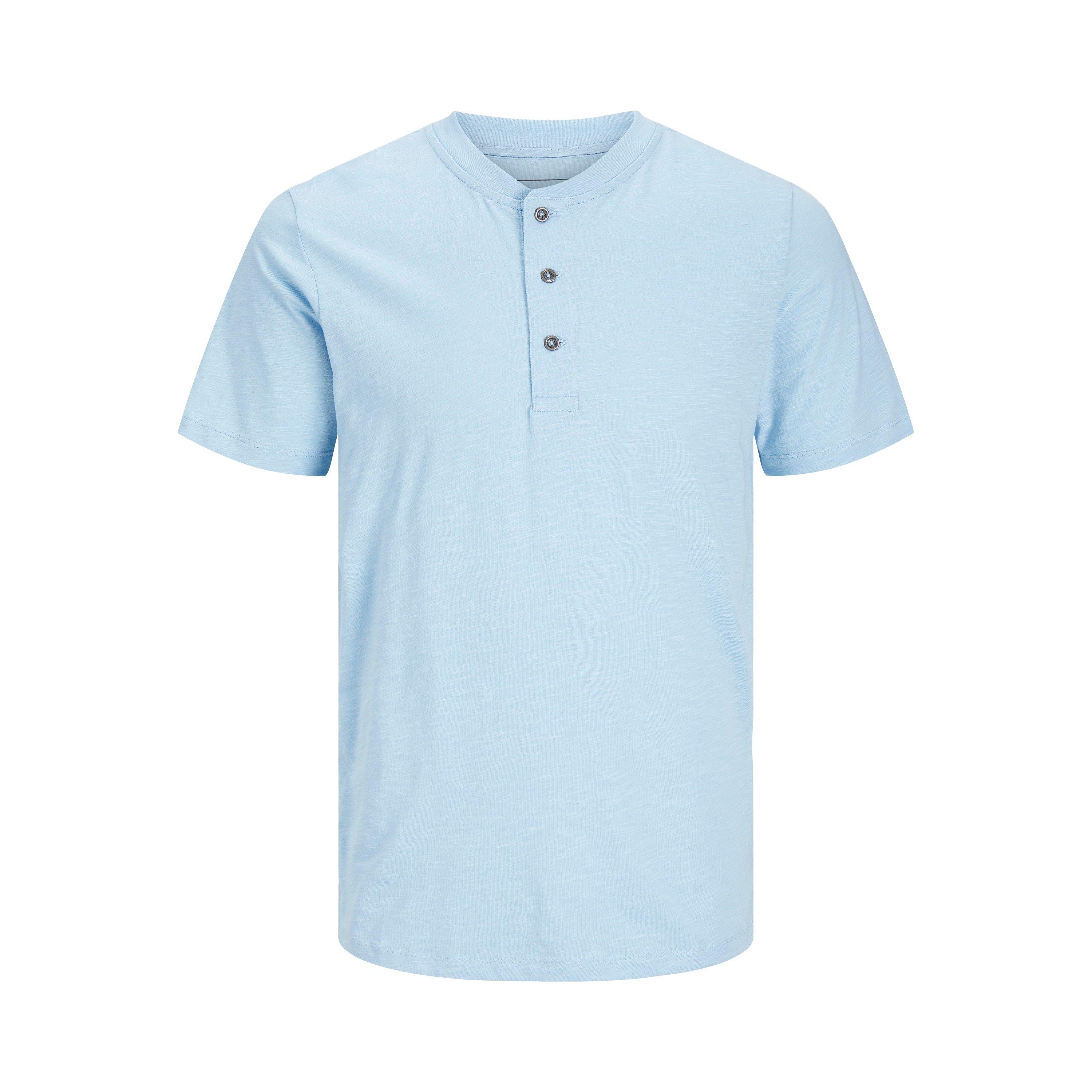 Jack and Jones Short-Sleeve Henley Polo Shirt Short Sleeve