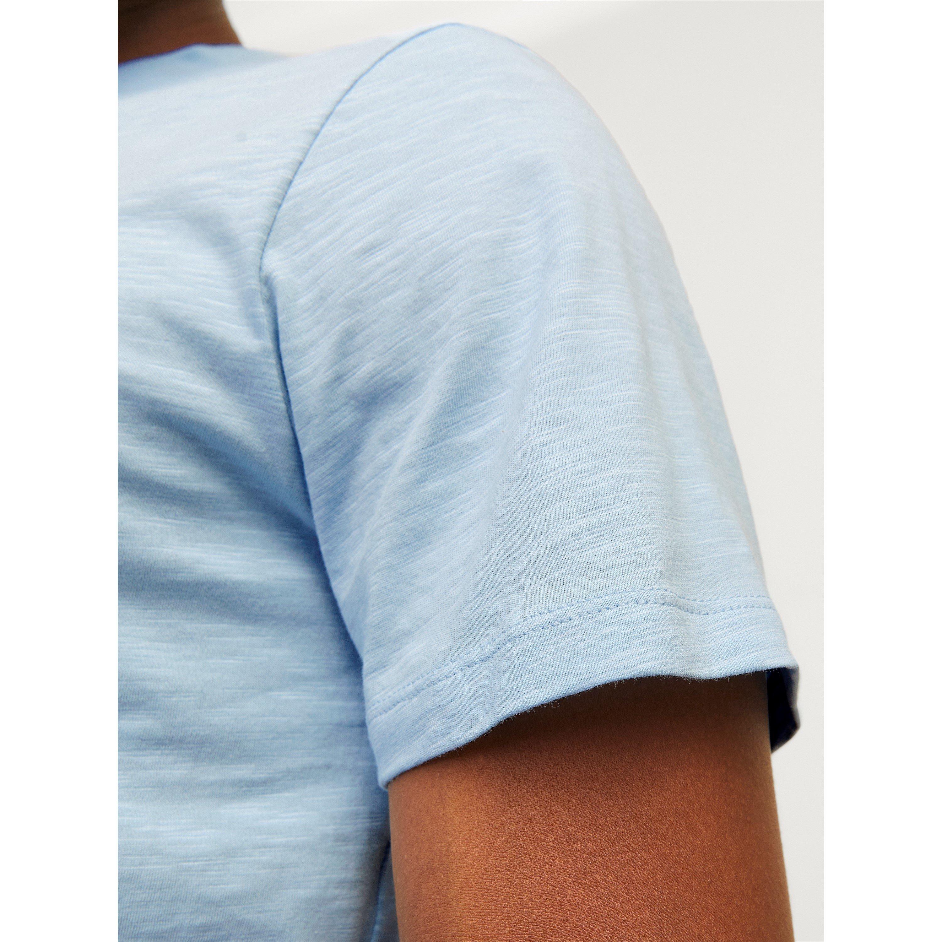 Cerulean - Jack and Jones - Short-Sleeve Henley Polo Shirt - 5