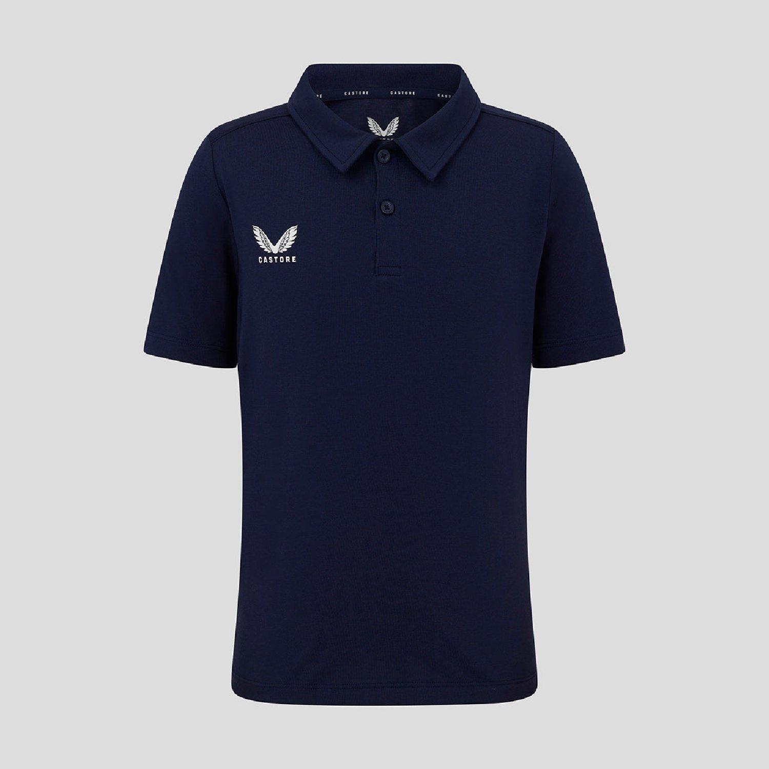 Castore  Kids ' Short Sleeve Polo Shirt - Peacoat - 11-12 (L)
