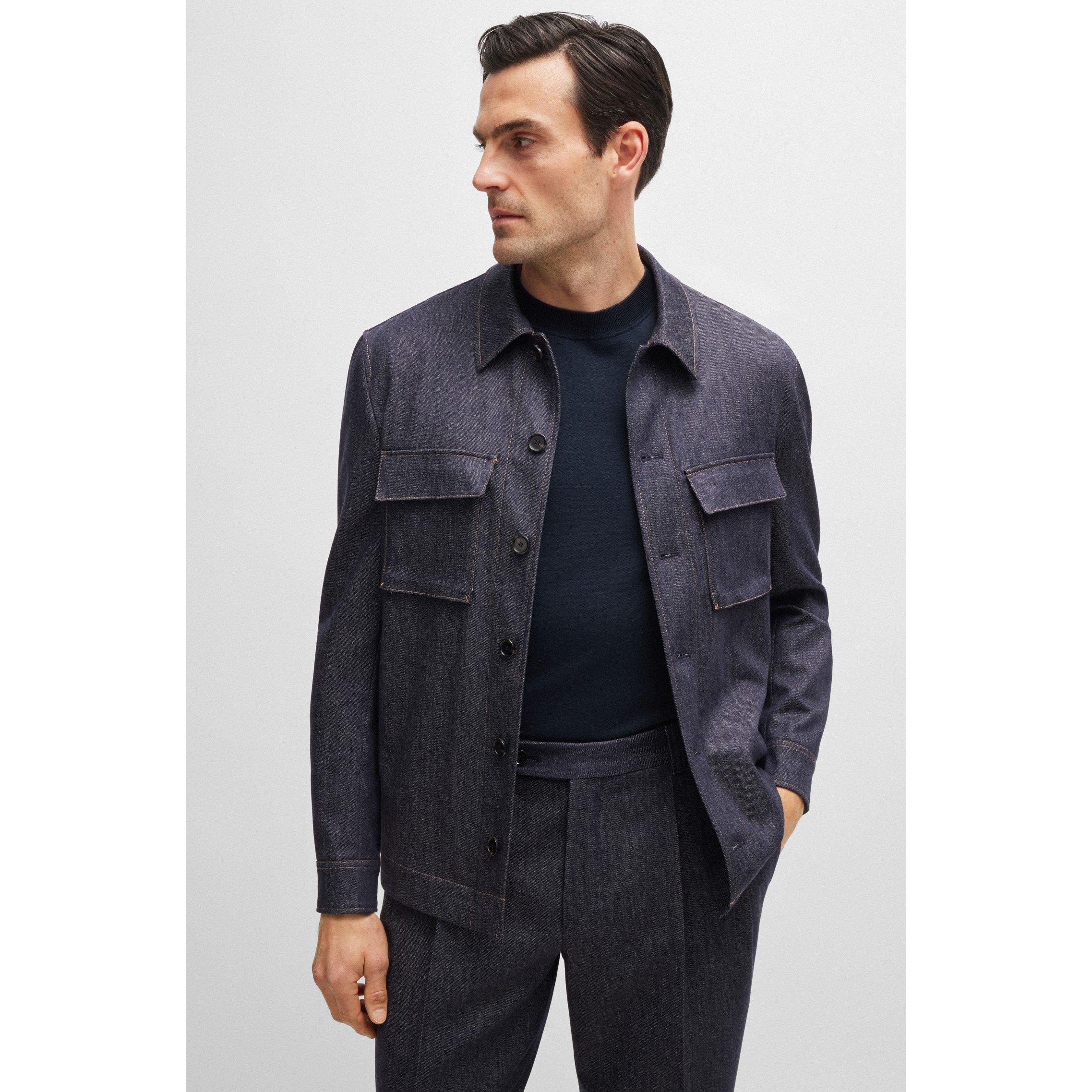 Dark Blue - Boss - L-Tesar 94 Polo Shirt - 3