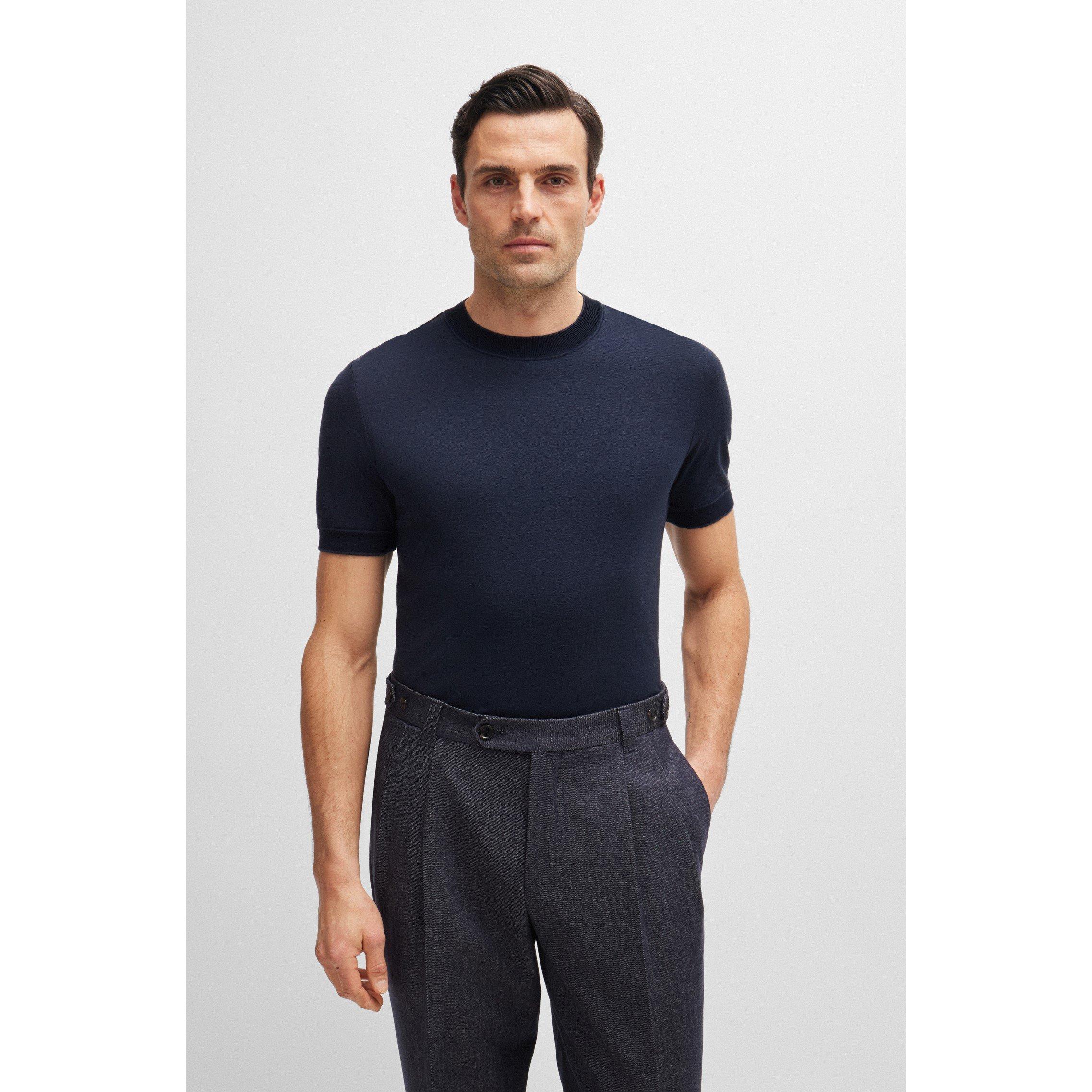 Dark Blue - Boss - L-Tesar 94 Polo Shirt - 4