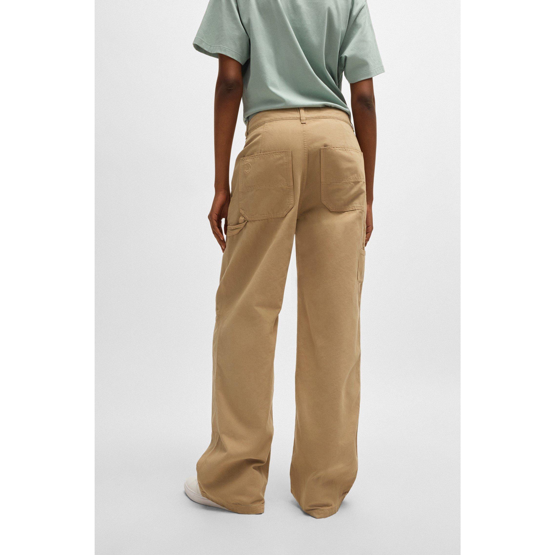 Open Beige - Hugo - Hacarpe Straight Leg Trouser - 3