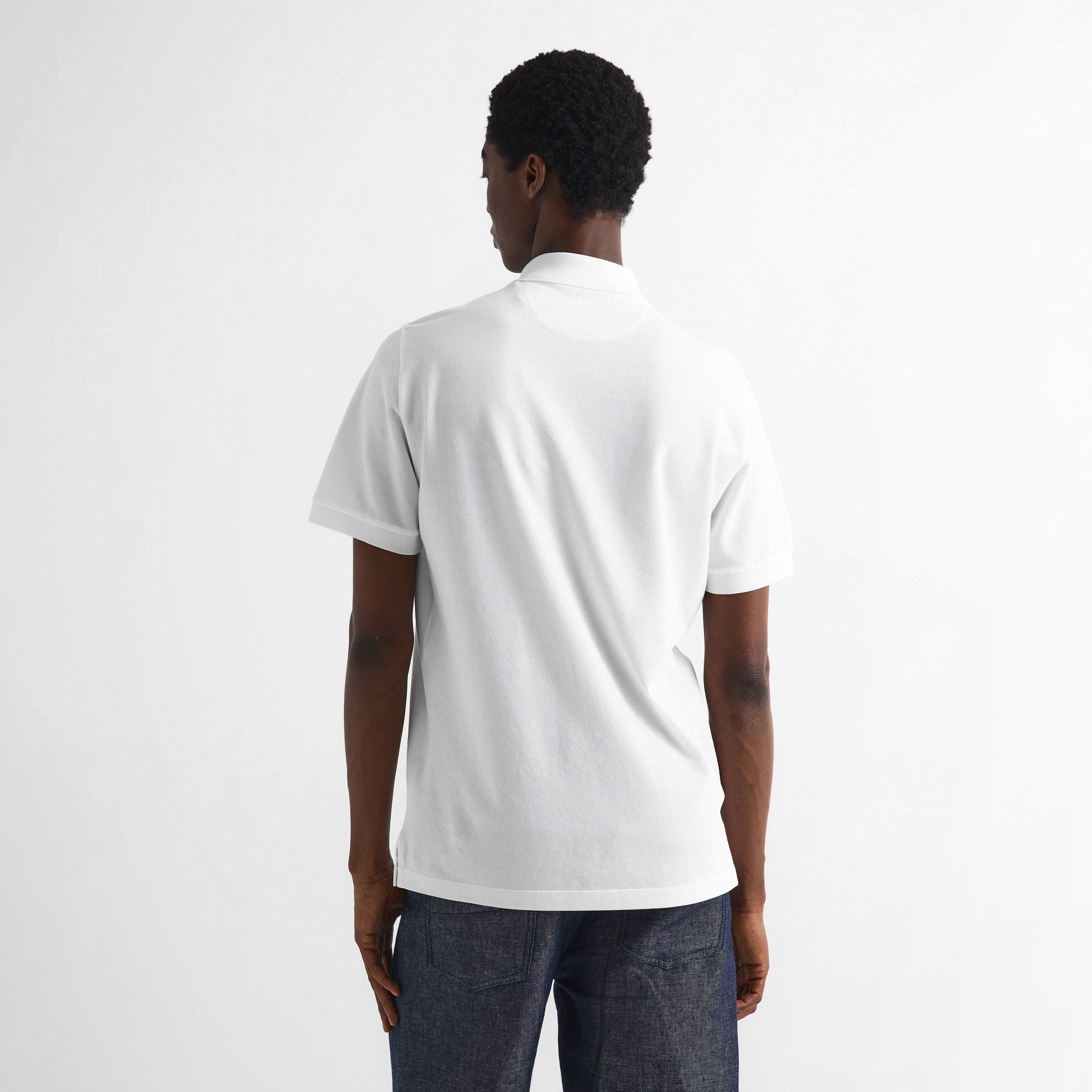 White/Blue - Fendi - Men's Short Sleeve Polo Shirt - 4