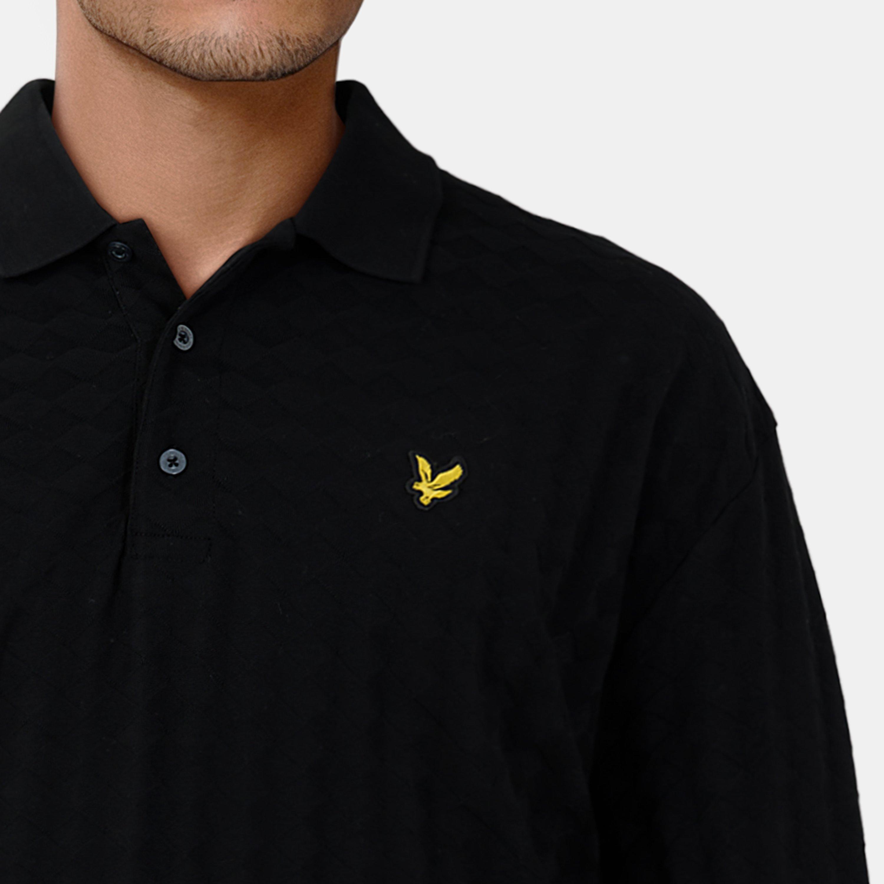 Jet Black Z865 - Lyle and Scott - Men's Argyle Short-Sleeve Polo Shirt - 5