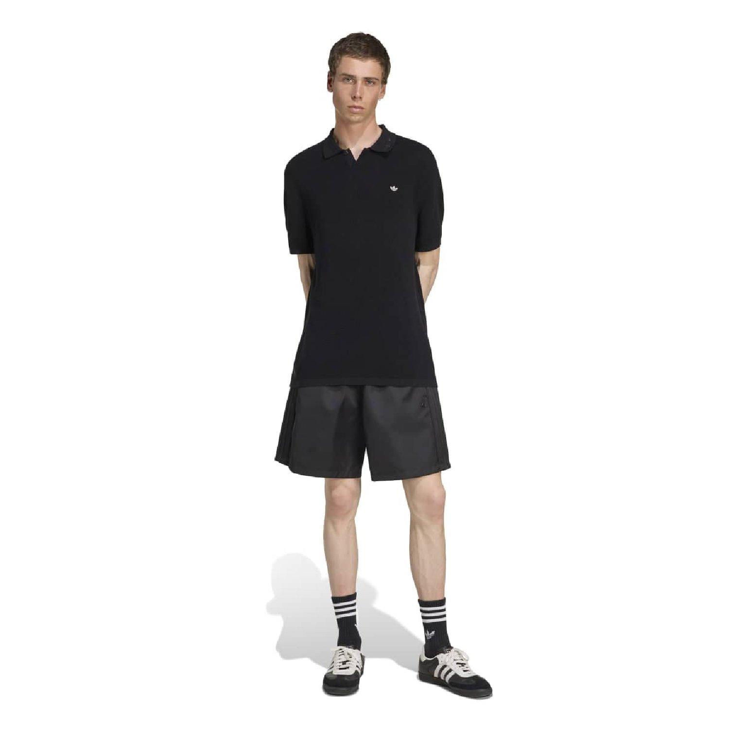 black - adidas Originals - Adidas Premium Polo Sn64 - 4