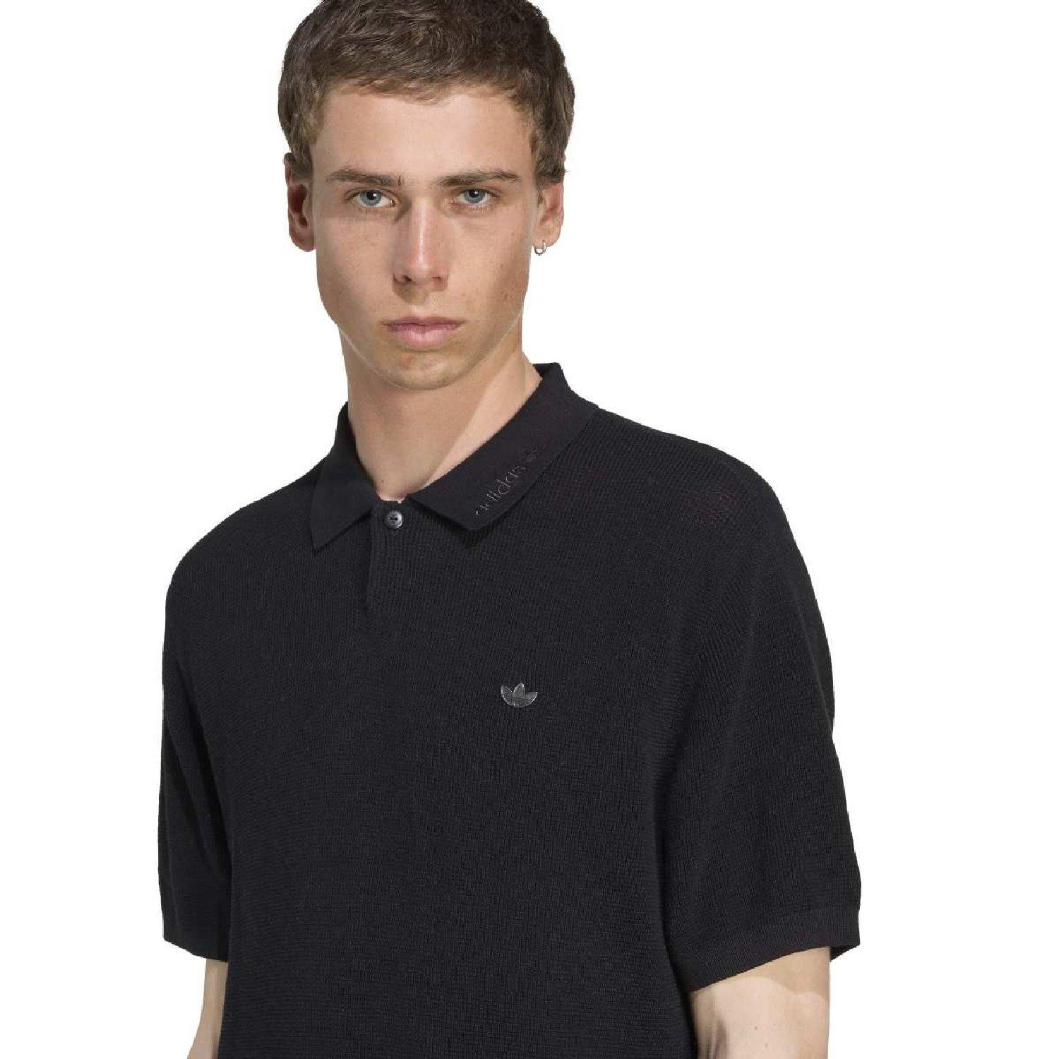black - adidas Originals - Adidas Premium Polo Sn64 - 5