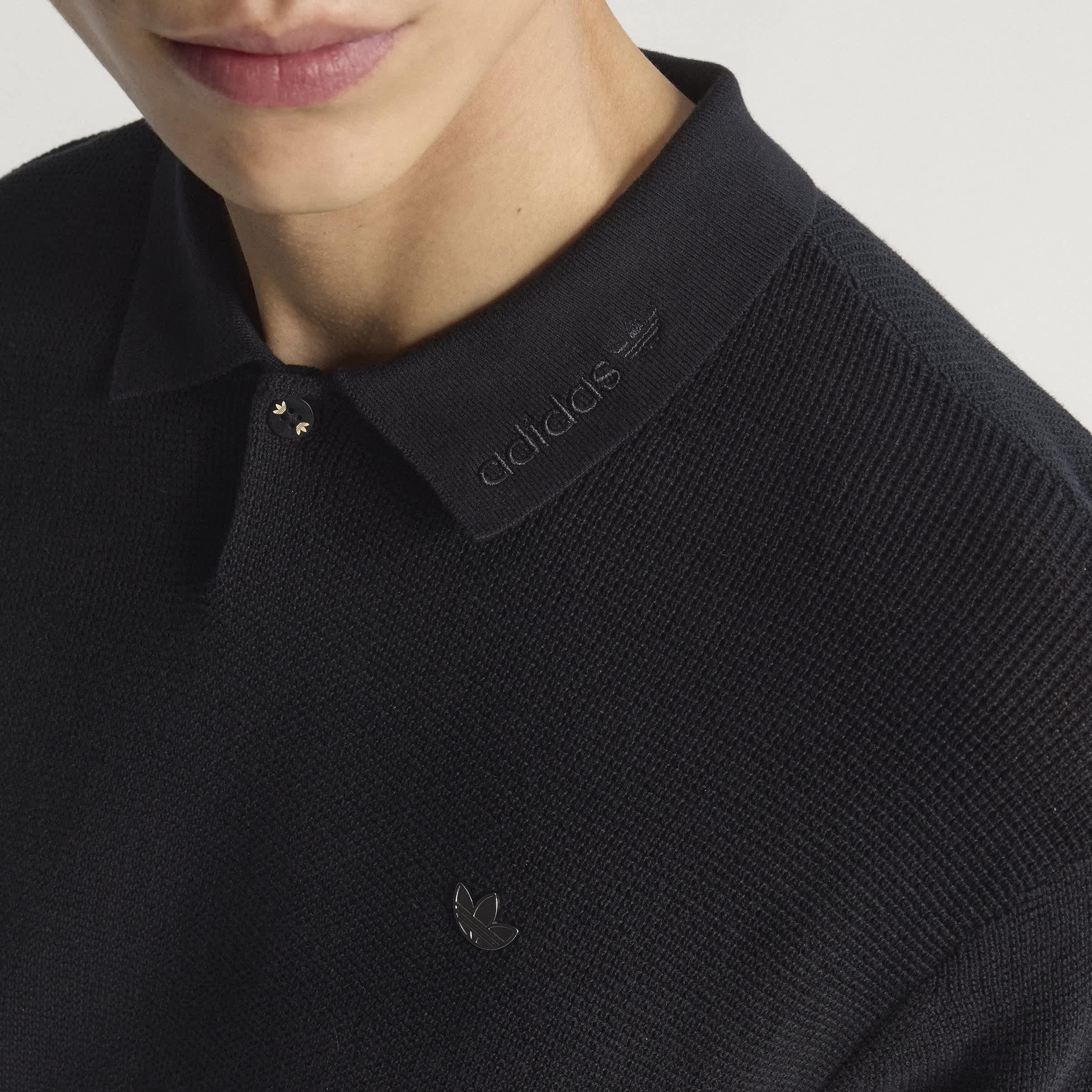 black - adidas Originals - Adidas Premium Polo Sn64 - 10