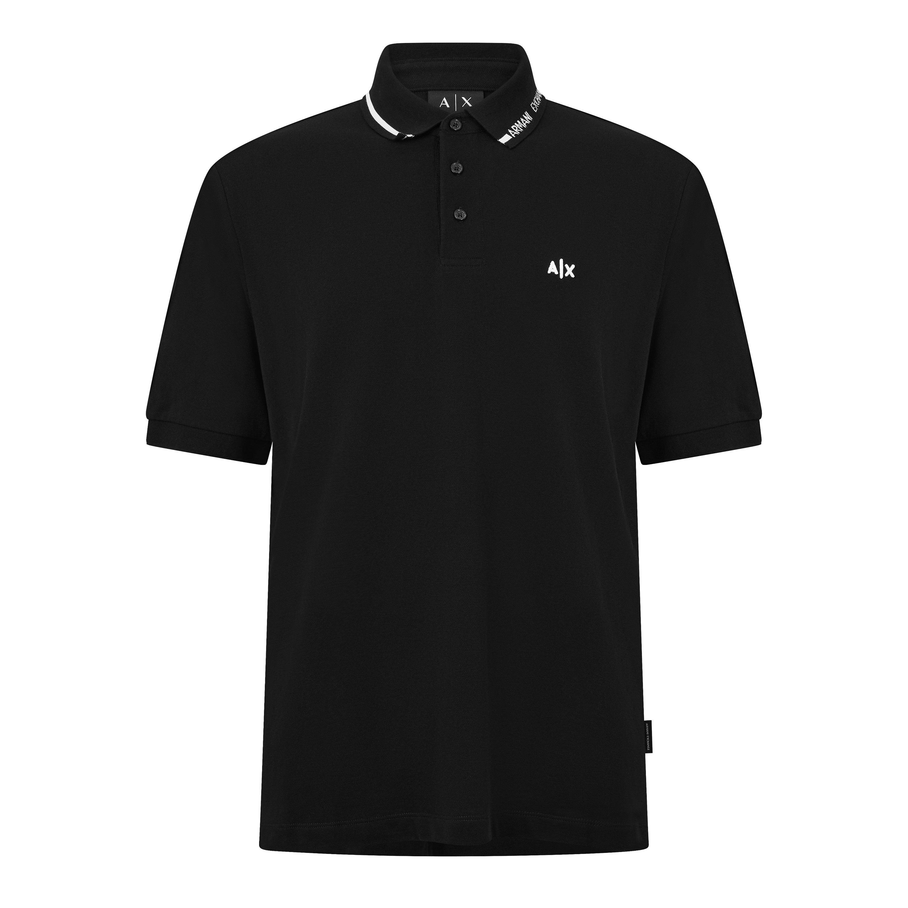 Armani Exchange Men's Polo Shirt - Black - 2XL