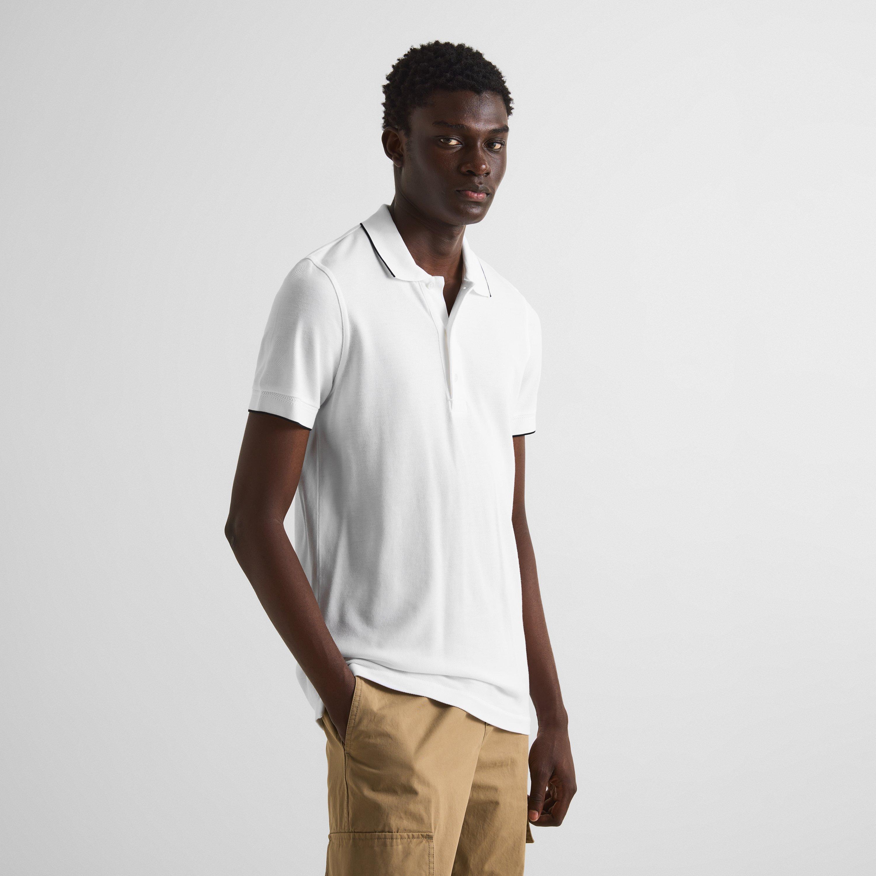 White/Black - Tom Ford - Men's Short-Sleeve Polo Shirt - 3