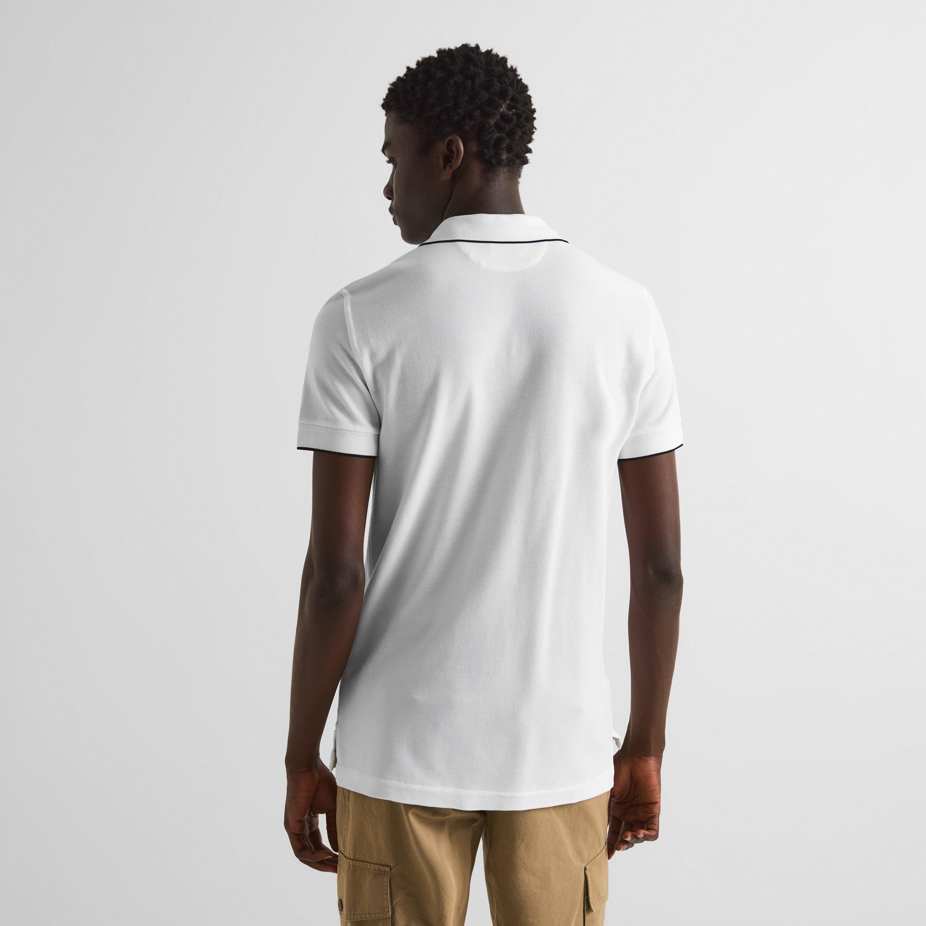 White/Black - Tom Ford - Men's Short-Sleeve Polo Shirt - 4