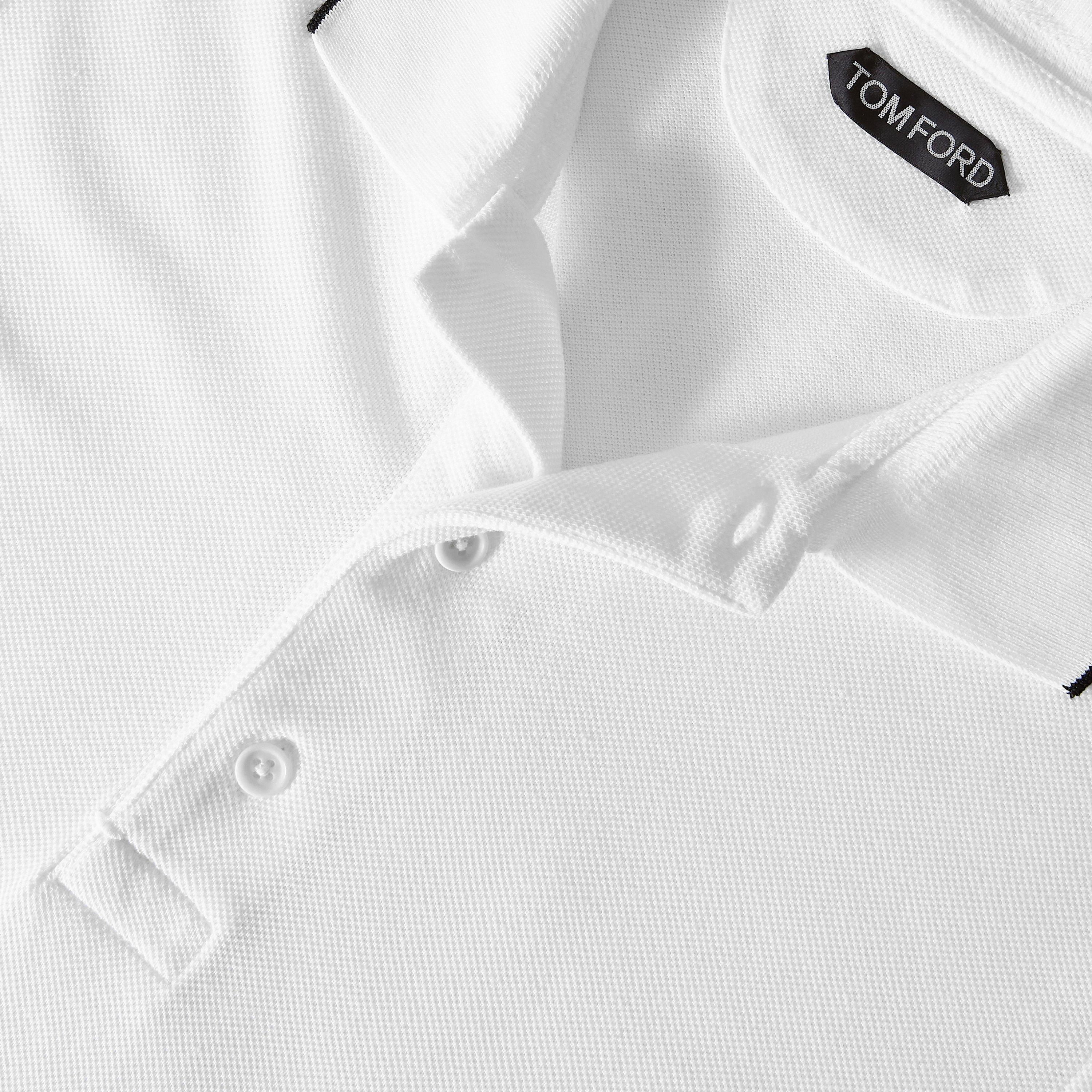 White/Black - Tom Ford - TF S/S Polo Sn64 - 3