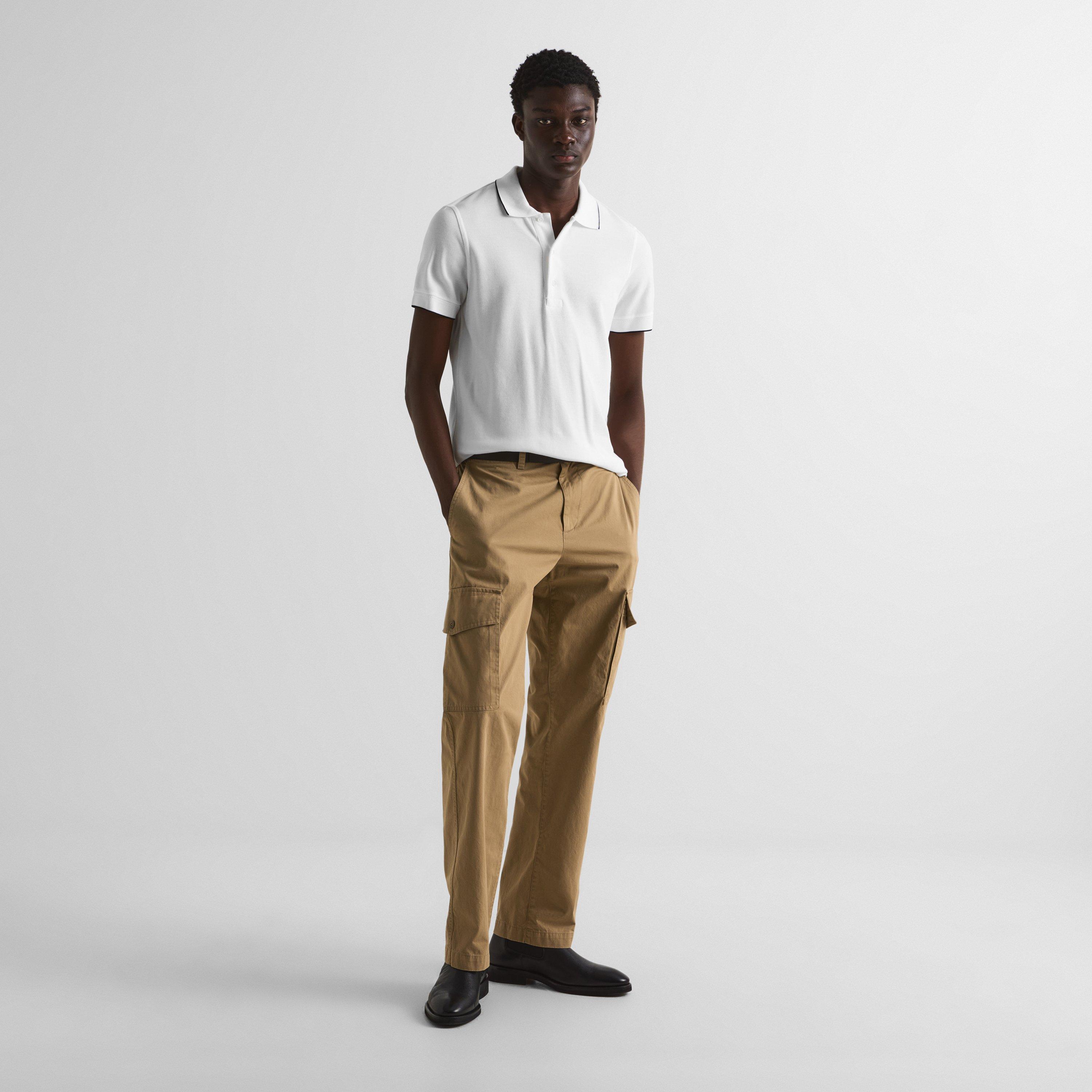 White/Black - Tom Ford - Men's Short-Sleeve Polo Shirt - 6