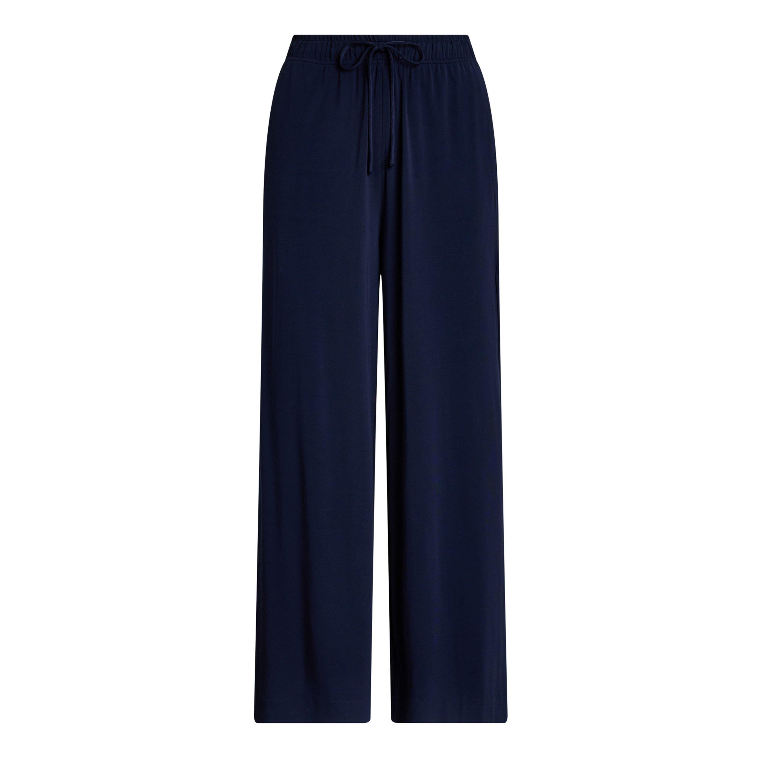 Ink - Polo Ralph Lauren - Stretch Jersey Wide Leg Trousers - 1