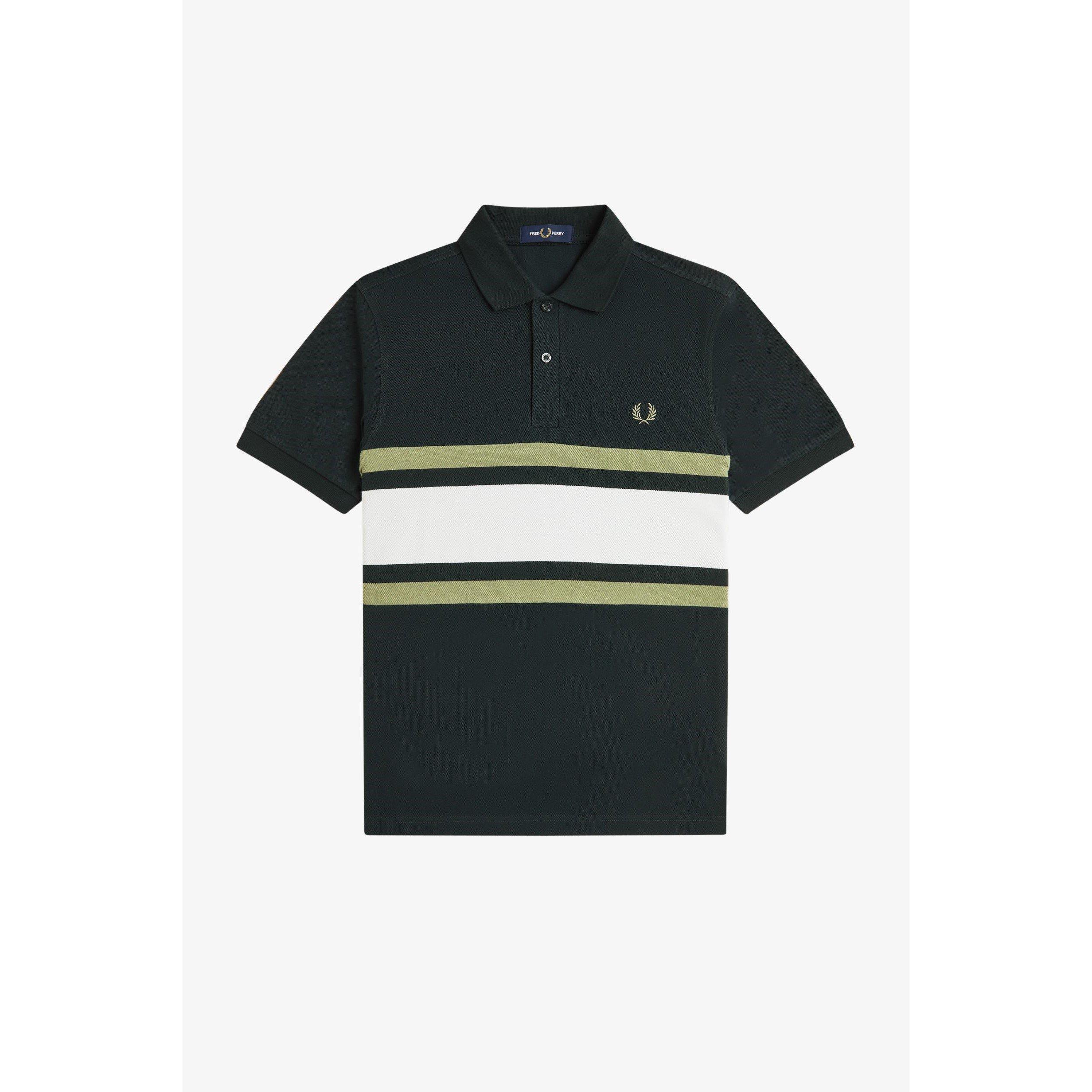 Night Green Q20 - Fred Perry - Men's Panel Short-Sleeve Polo Shirt - 4