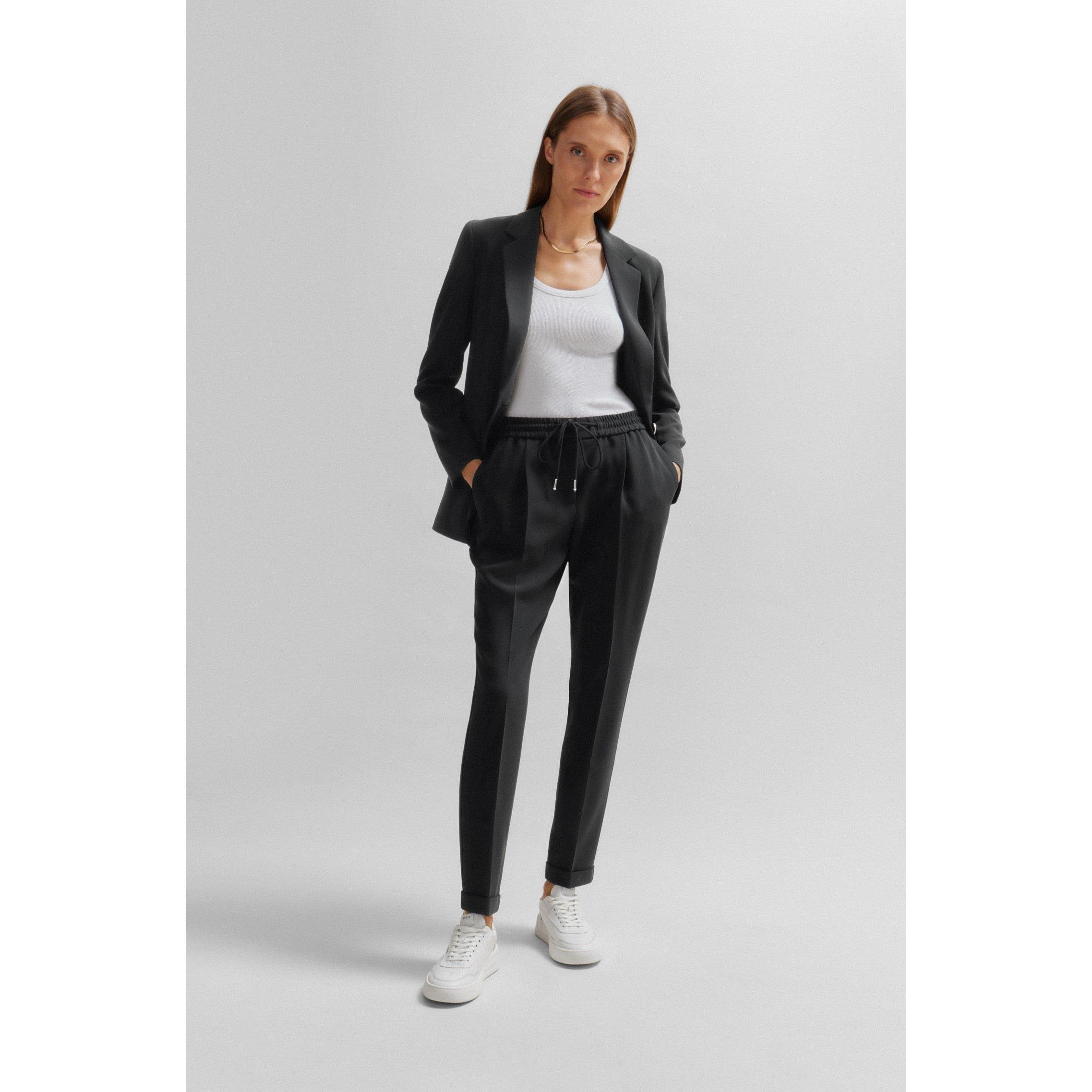 Black - Boss - Women's Tariyana9 Straight Trousers - 2
