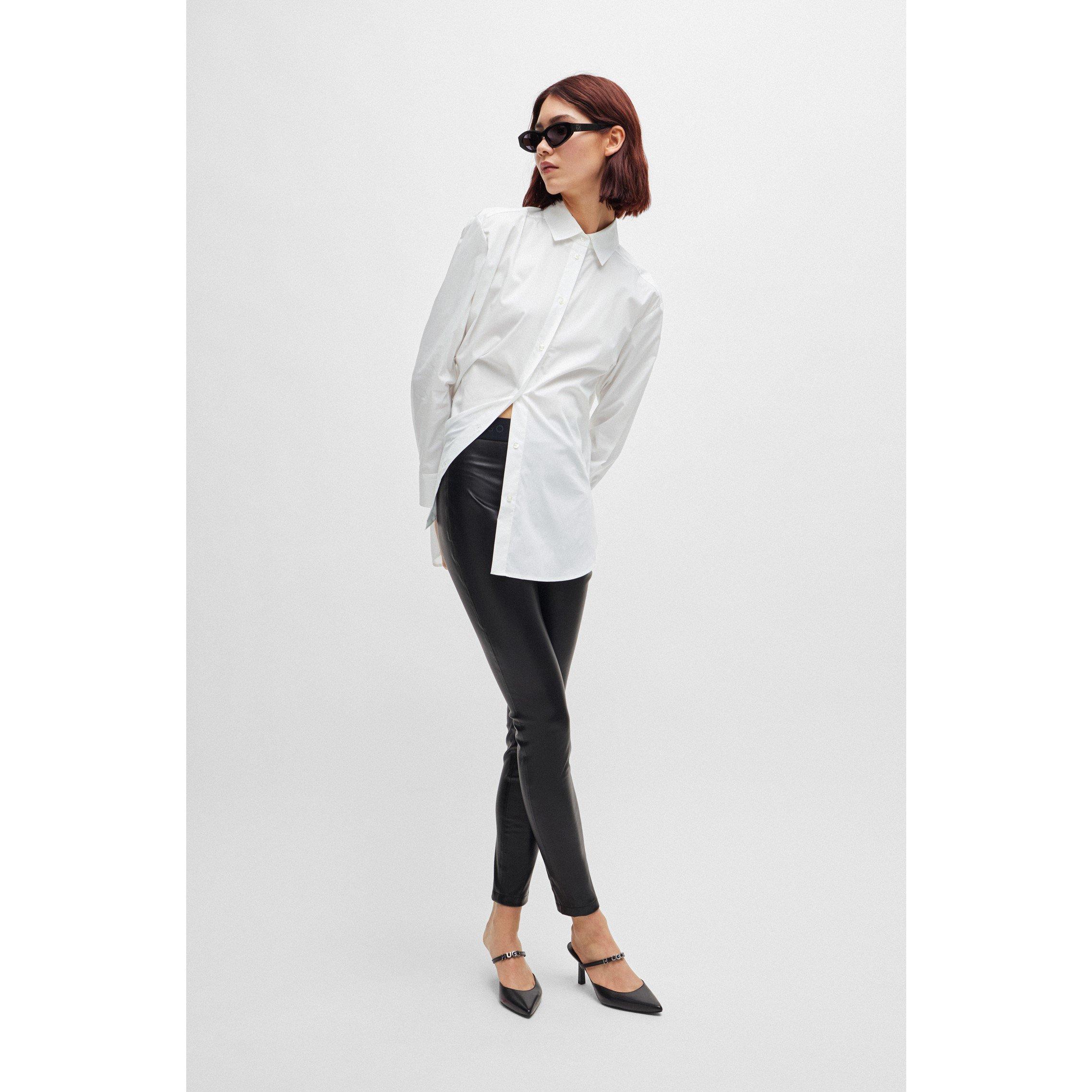 White - Hugo - Women's Boyfriend Long-Sleeve Blouse - 2