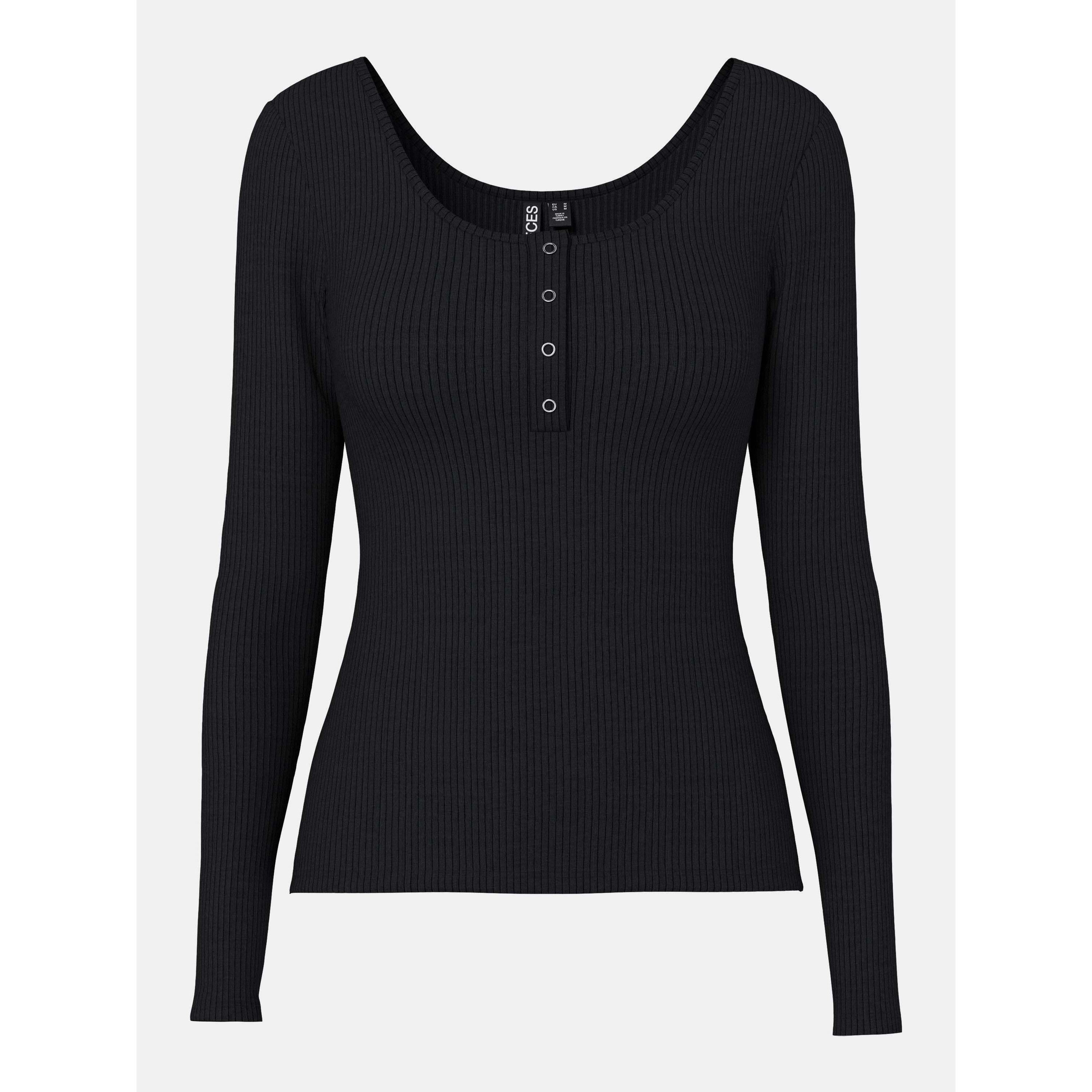 Black - Pieces - Pieces Kitte Ls Top Ld63 - 1