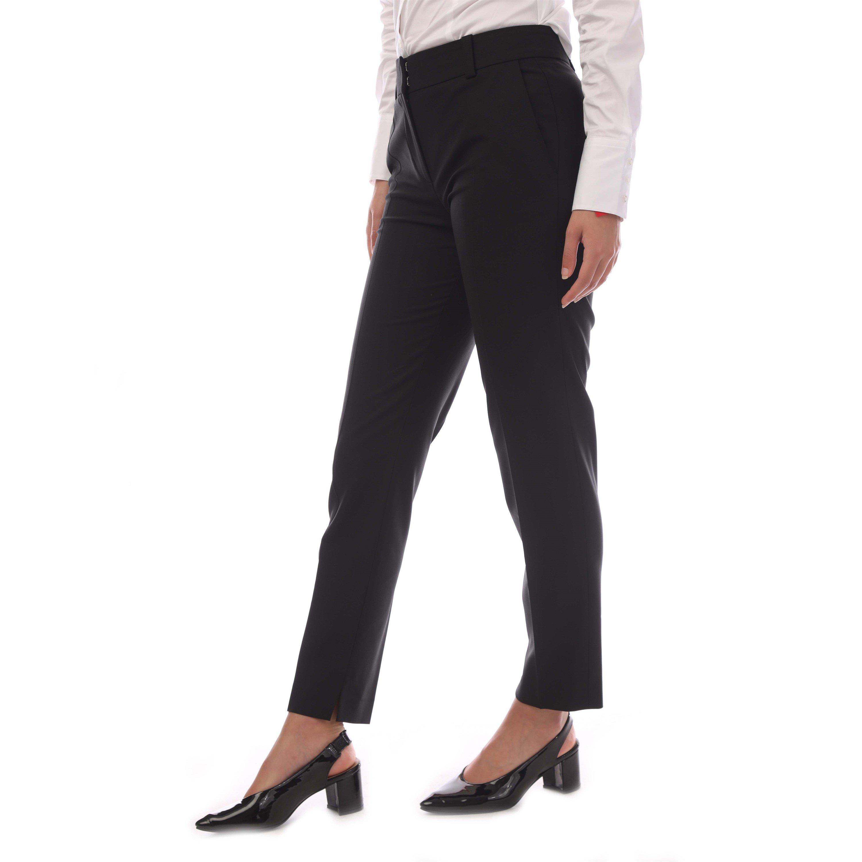 Black - Hugo - Women's Hetana Straight Leg Trouser - 2
