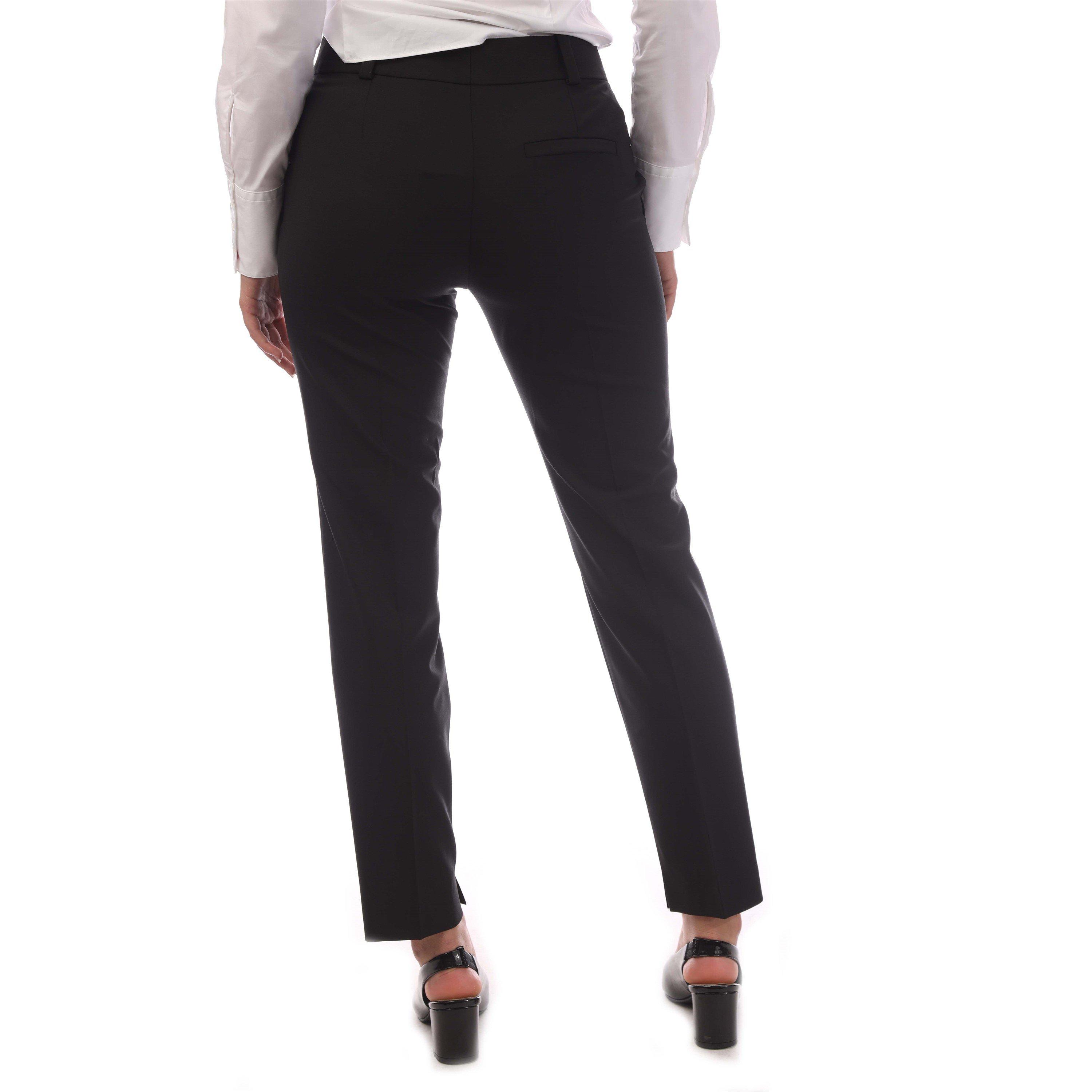 Black - Hugo - Women's Hetana Straight Leg Trouser - 3
