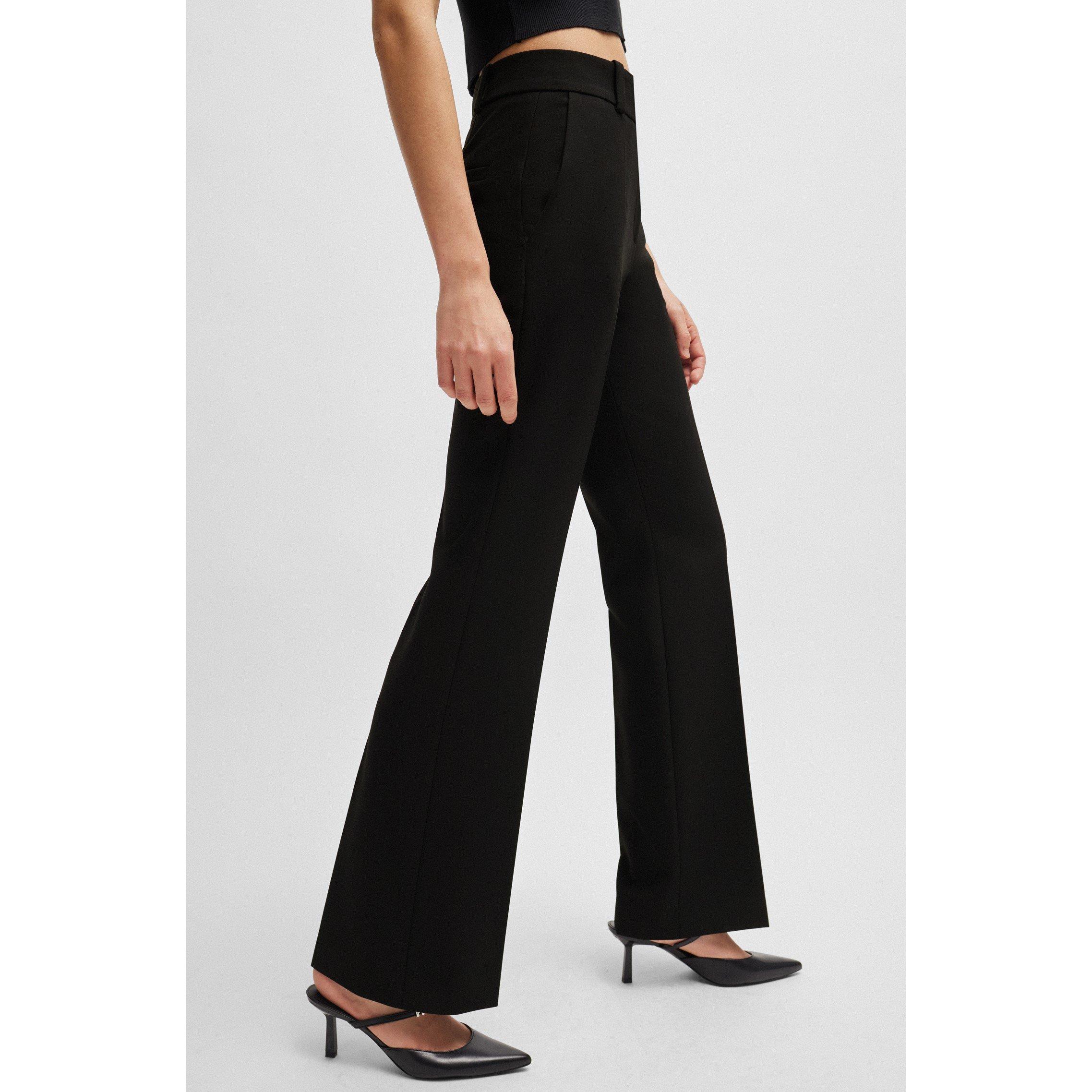 Black - Hugo - Women's Hovani Straight Leg Trouser - 4