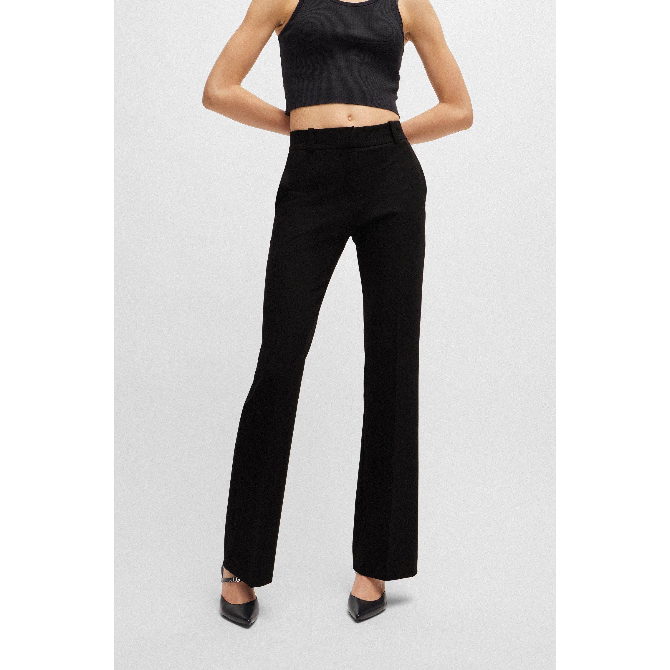 Black - Hugo - Women's Hovani Straight Leg Trouser - 5