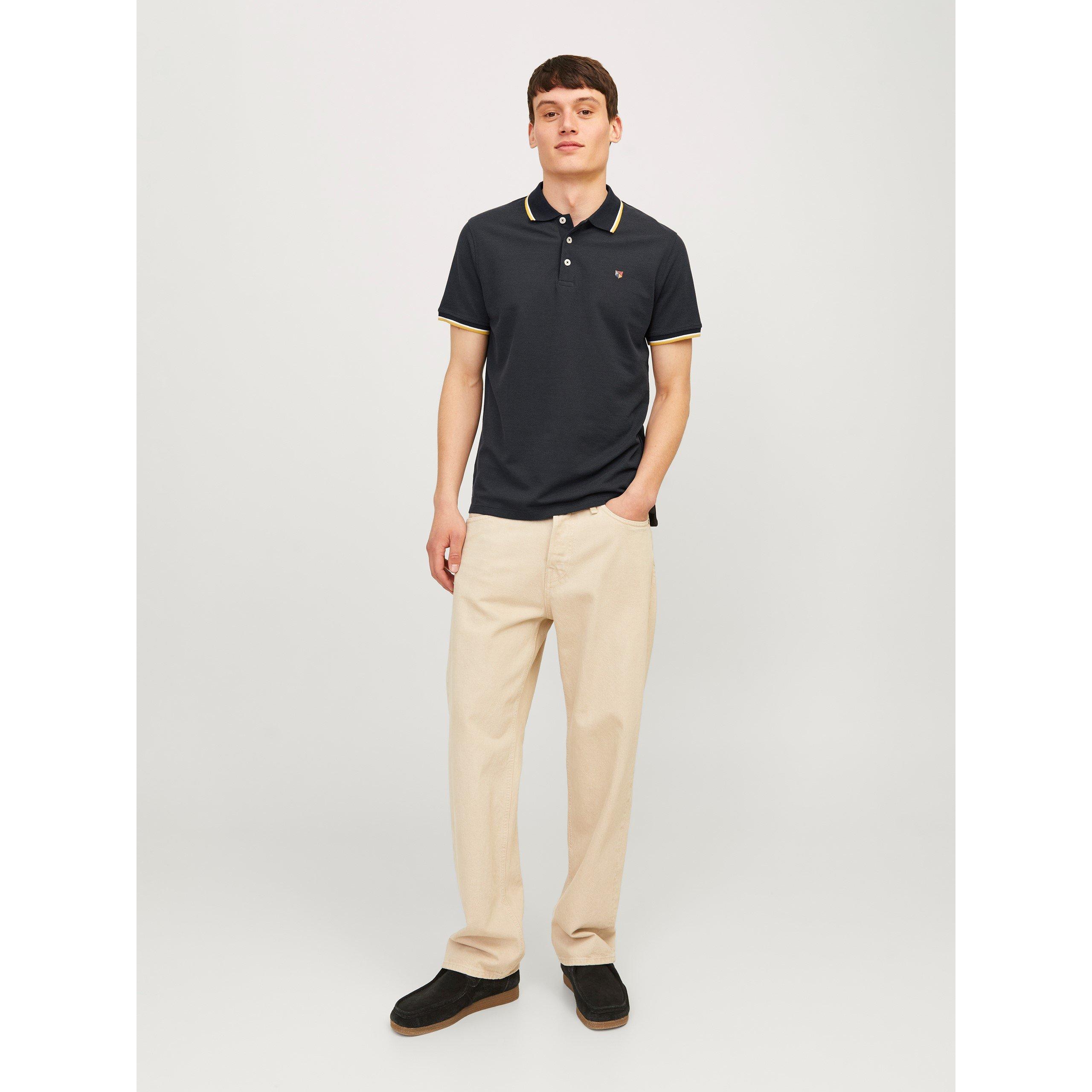 Black - Jack and Jones - Bluwin Short-Sleeve Polo Shirt - 2