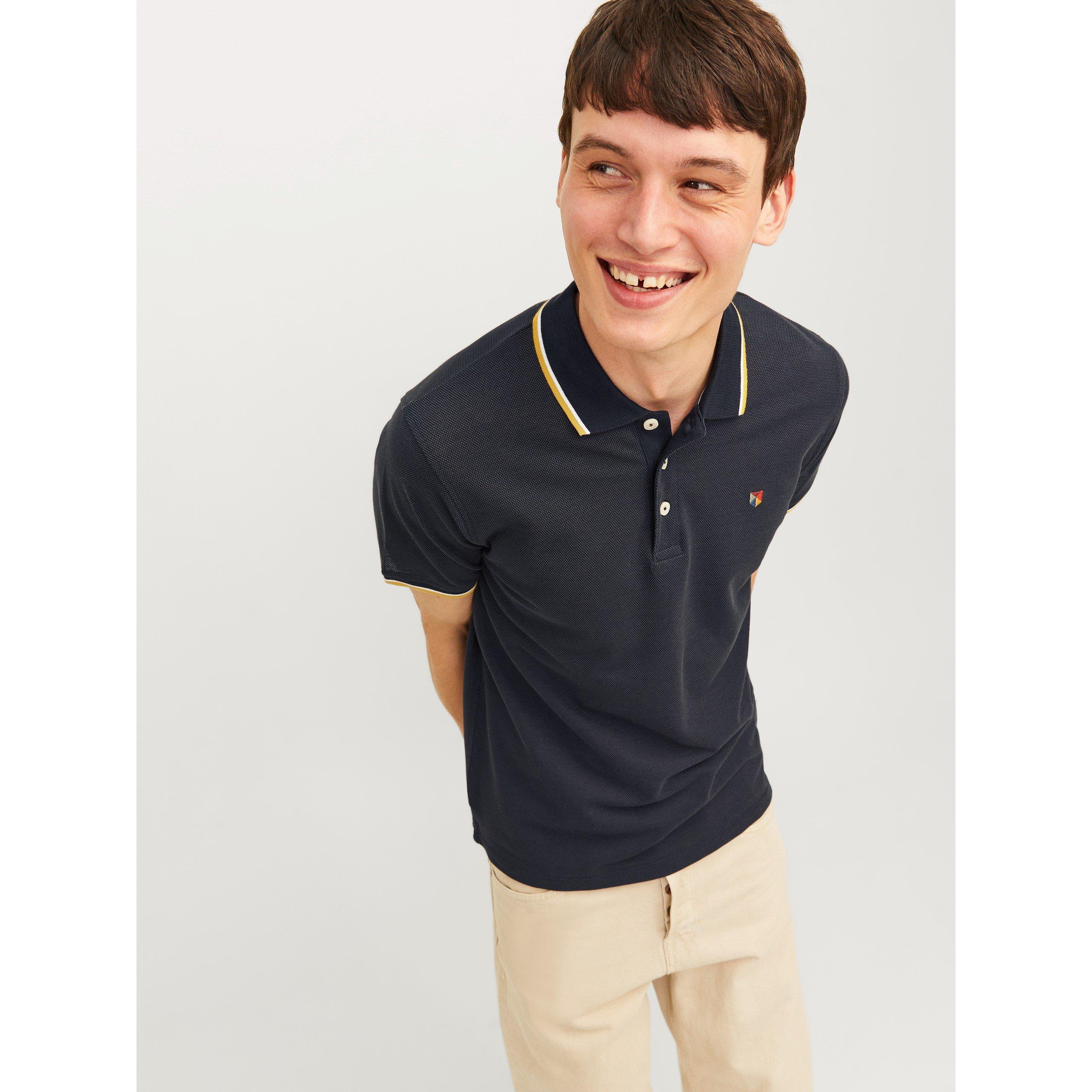 Black - Jack and Jones - Bluwin Short-Sleeve Polo Shirt - 4