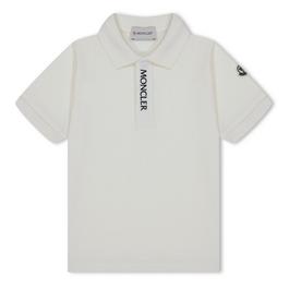 Moncler Logo Plaque Polo Shirt Juniors