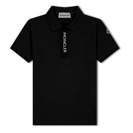 Moncler Logo Plaque Polo Shirt Juniors