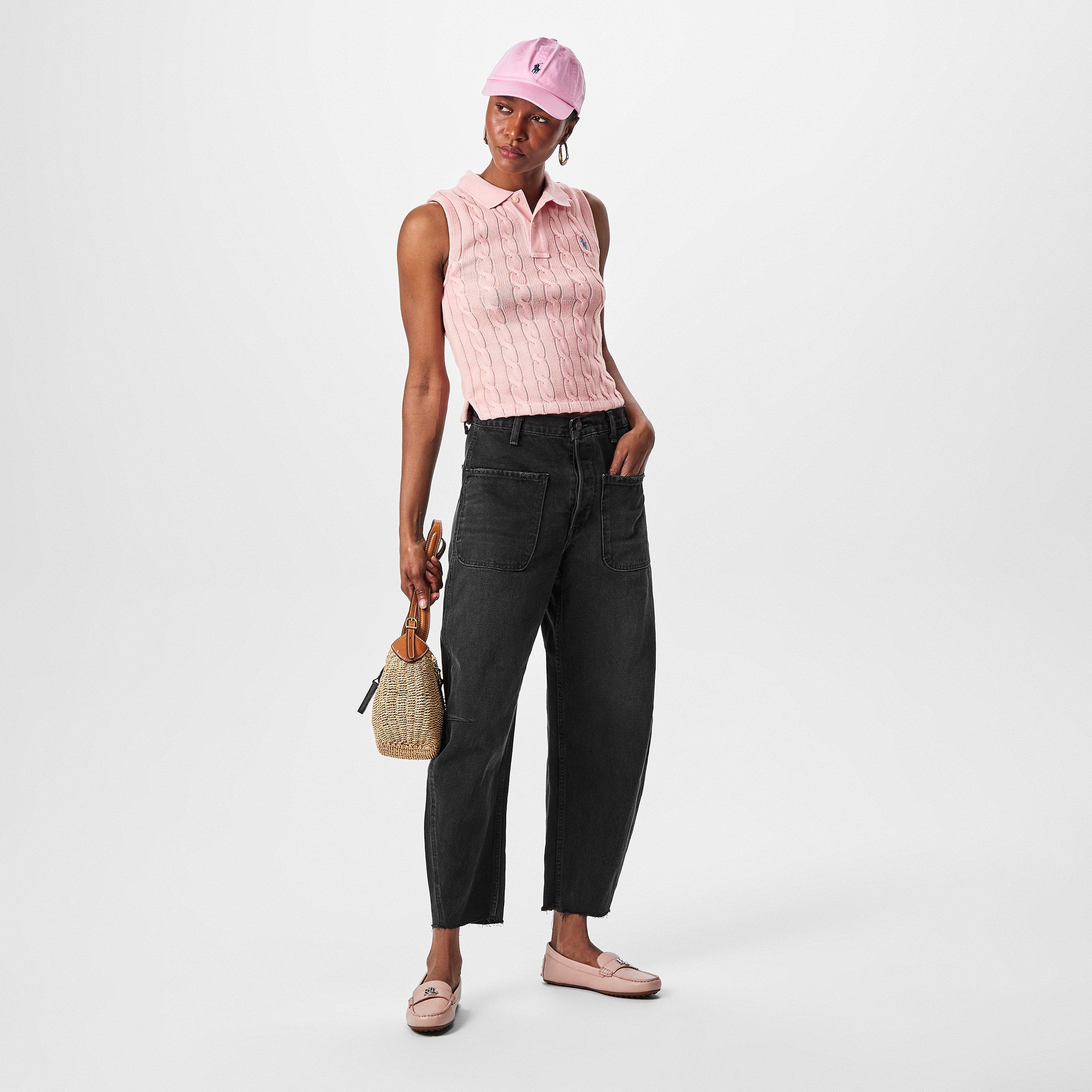 PINK SAND - Polo Ralph Lauren - Women's Short-Sleeve Polo Shirt - 6