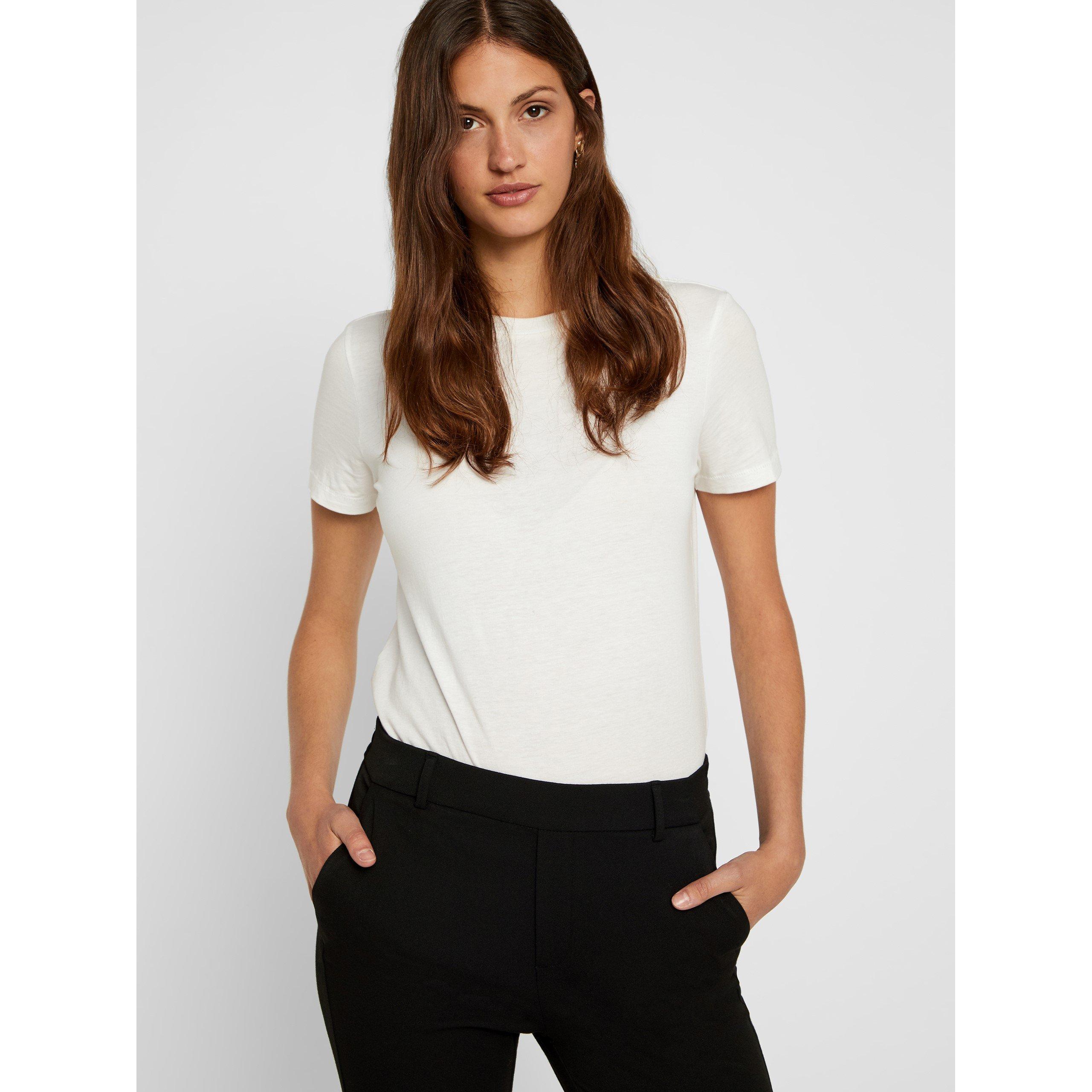 Sort - Vero Moda - Women's Woven Straight Leg Trousers - 5