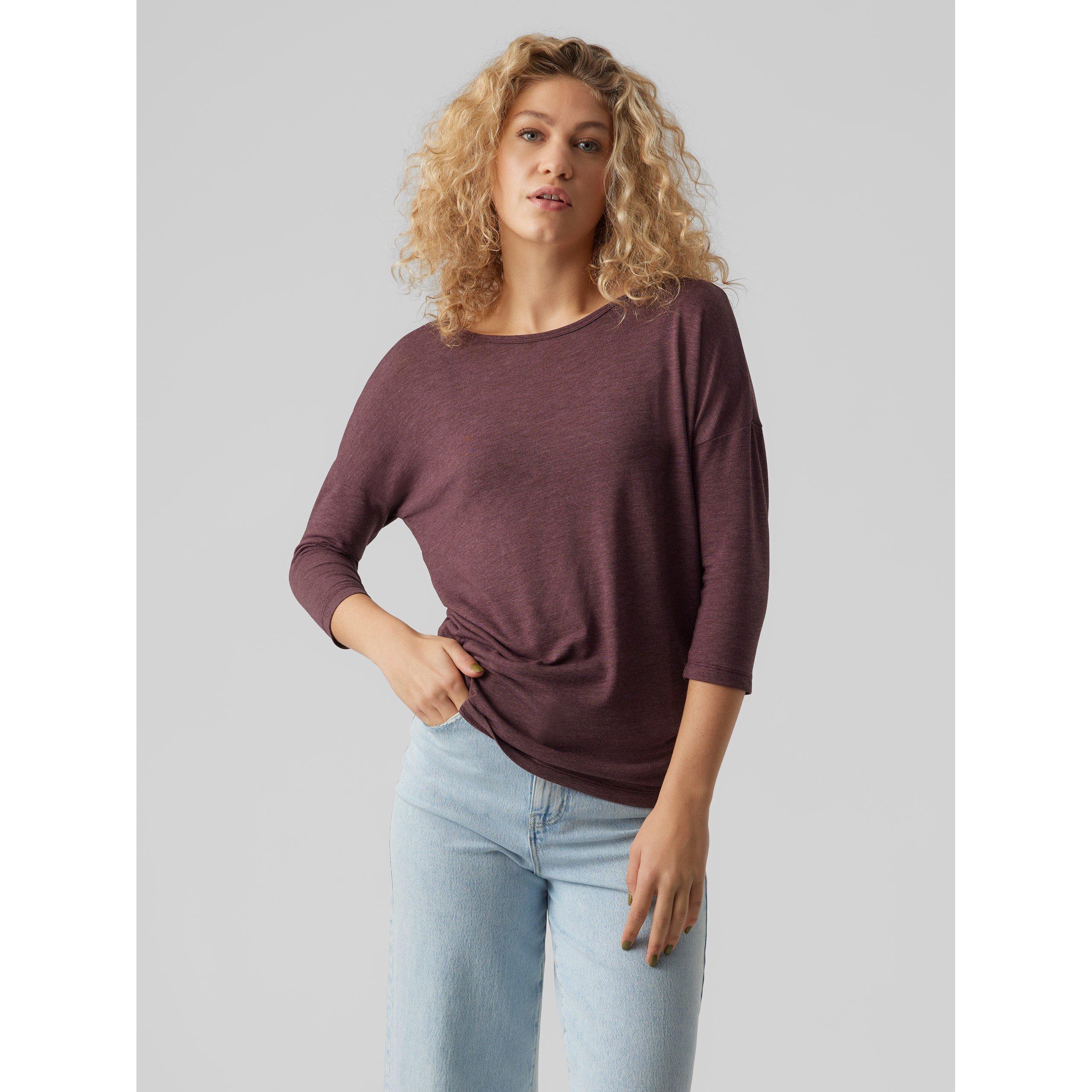 Wijnproeverij - Vero Moda - Women's Long-Sleeve Knitted Blouse - 2