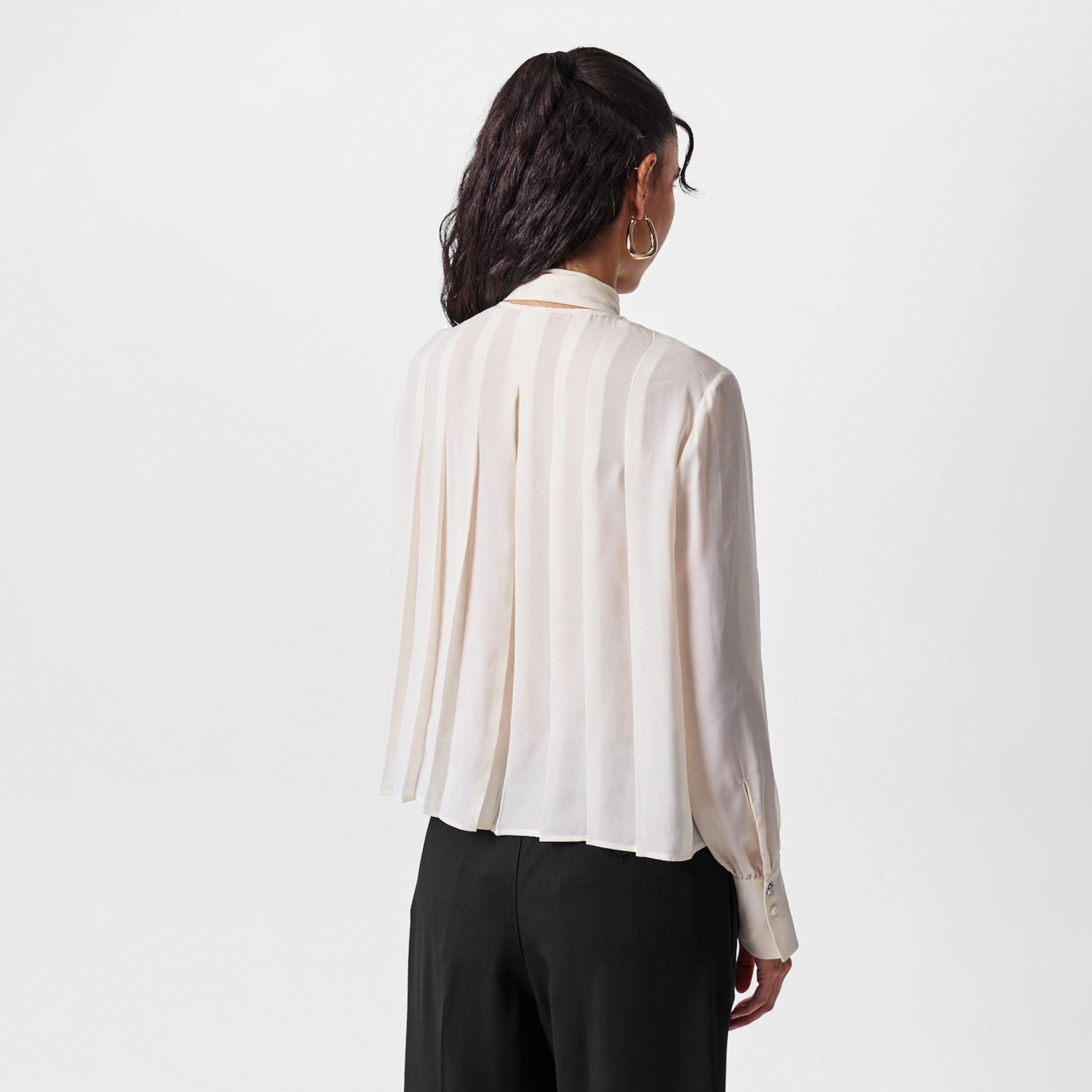 Open White - Boss - Women's Bijulia Long-Sleeve Blouse - 4