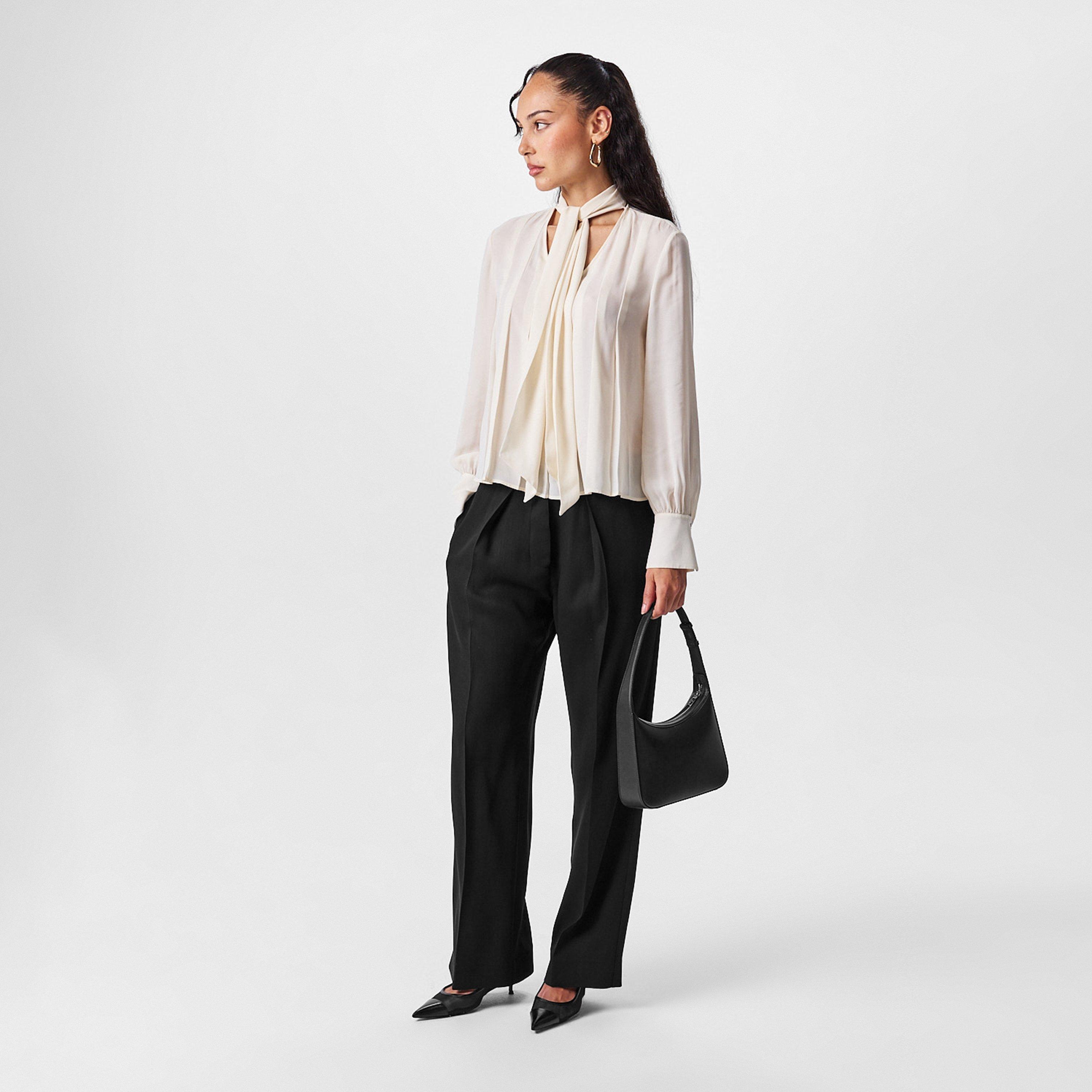 Open White - Boss - Women's Bijulia Long-Sleeve Blouse - 6