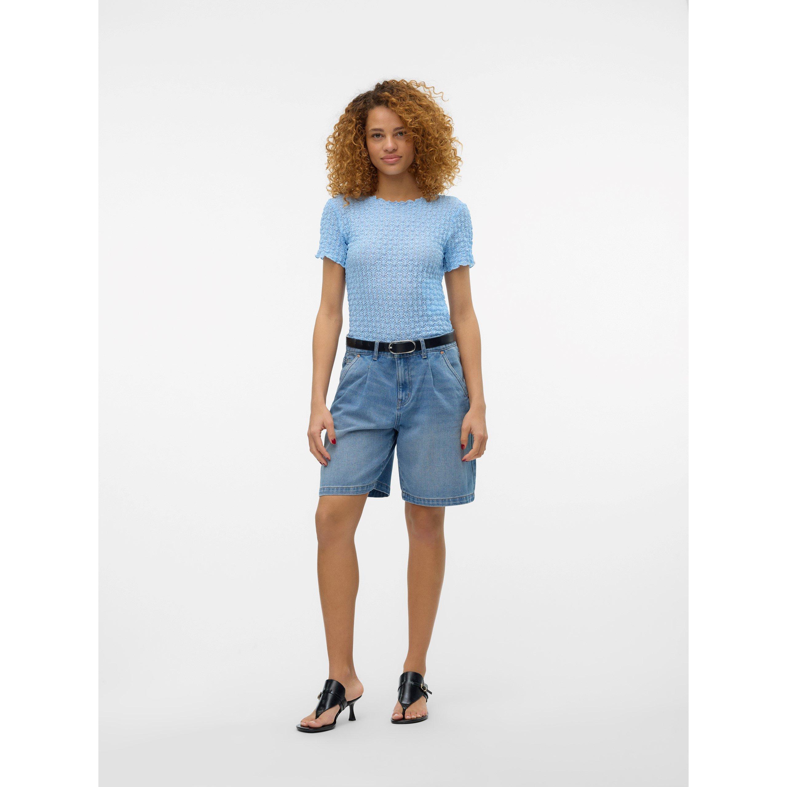 Canale Olandese - Vero Moda - Women's Long-Sleeve Textured Blouse - 3