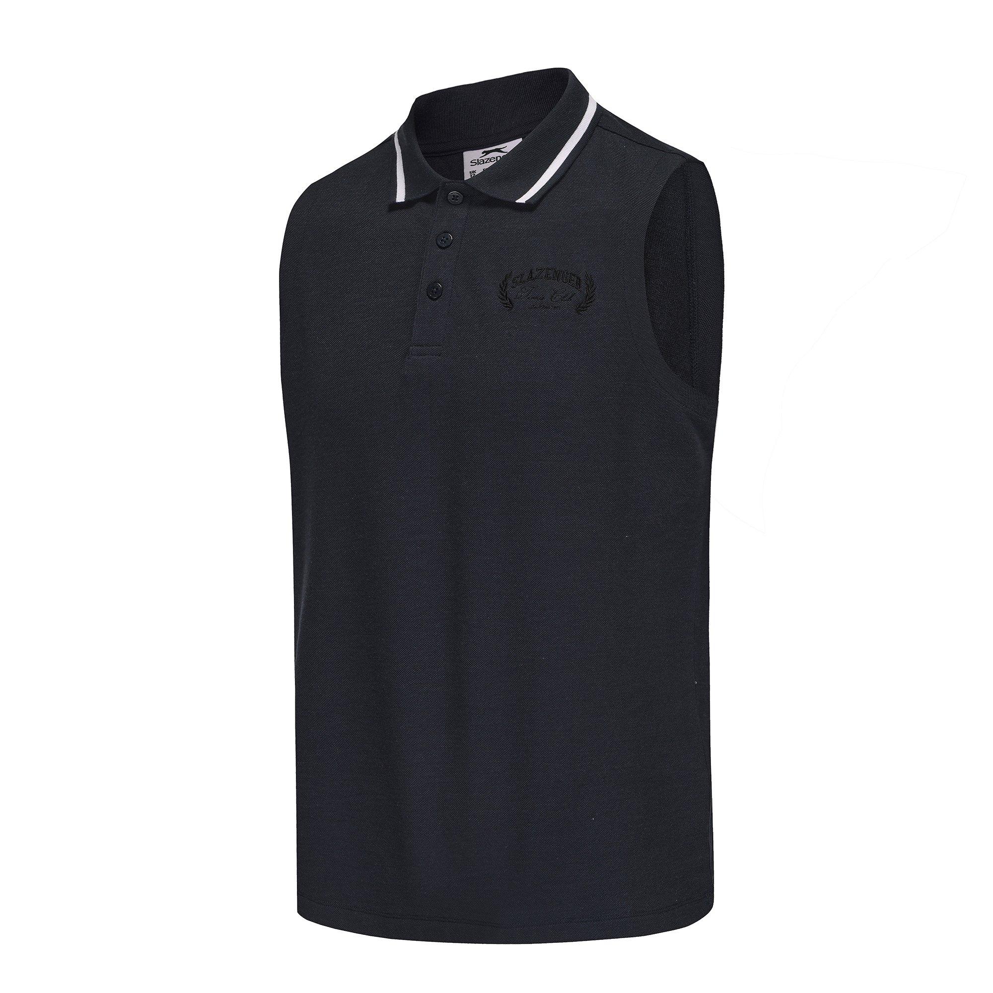 Navy - Slazenger - Sleeveless Pln Polo Womens - 4