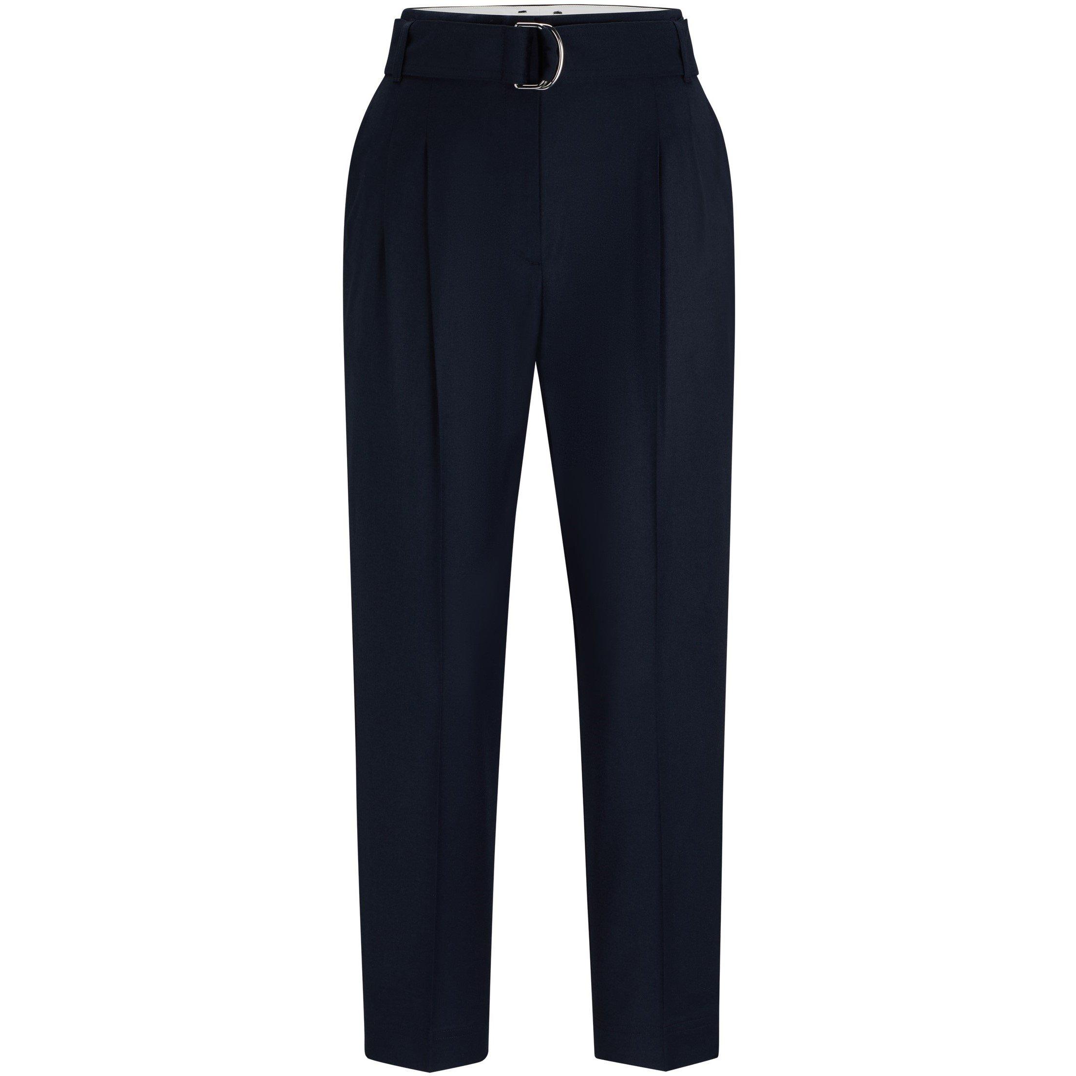 Dark Blue - Boss - Women's Tapiah1 Straight Trousers - 1