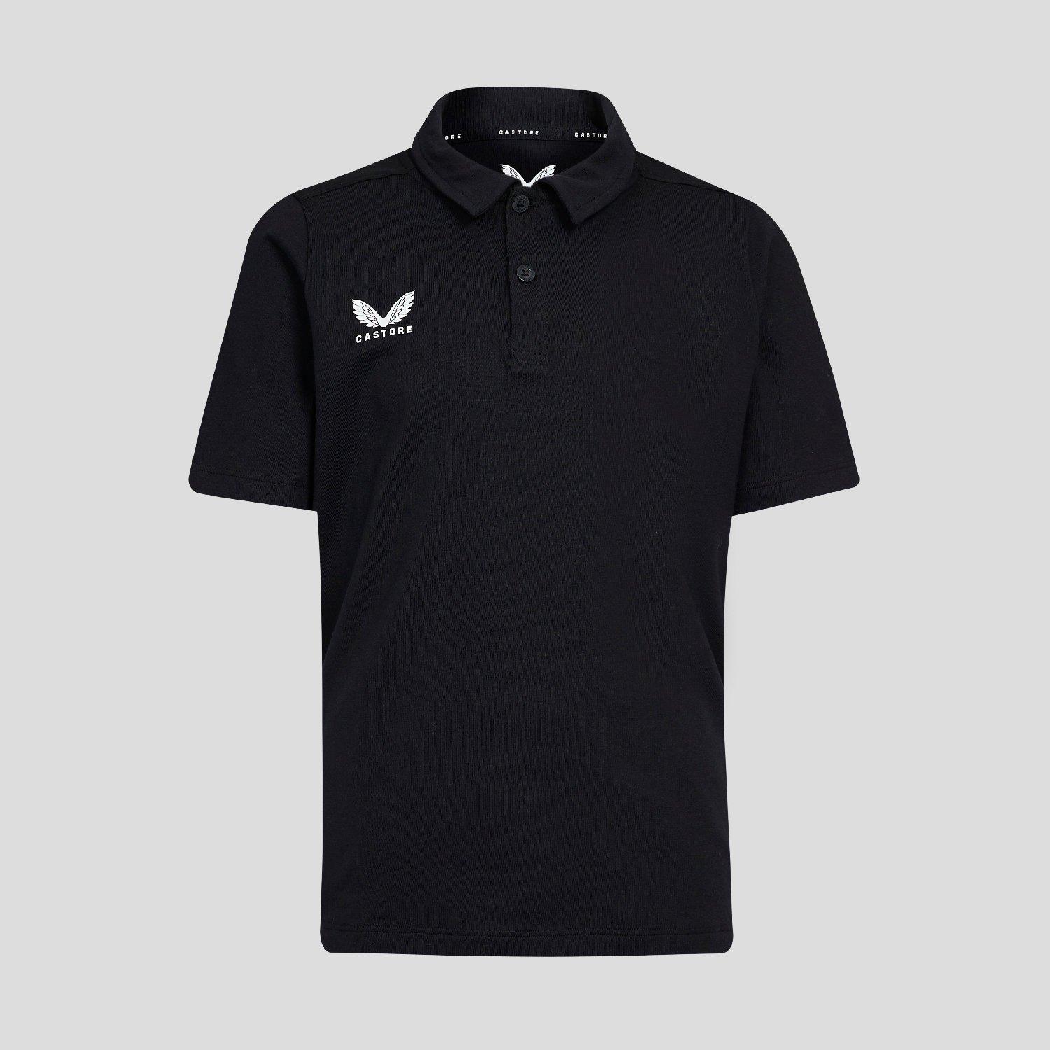 Castore  Kids ' Short Sleeve Polo Shirt - Caviar Black - 9-10 (M)