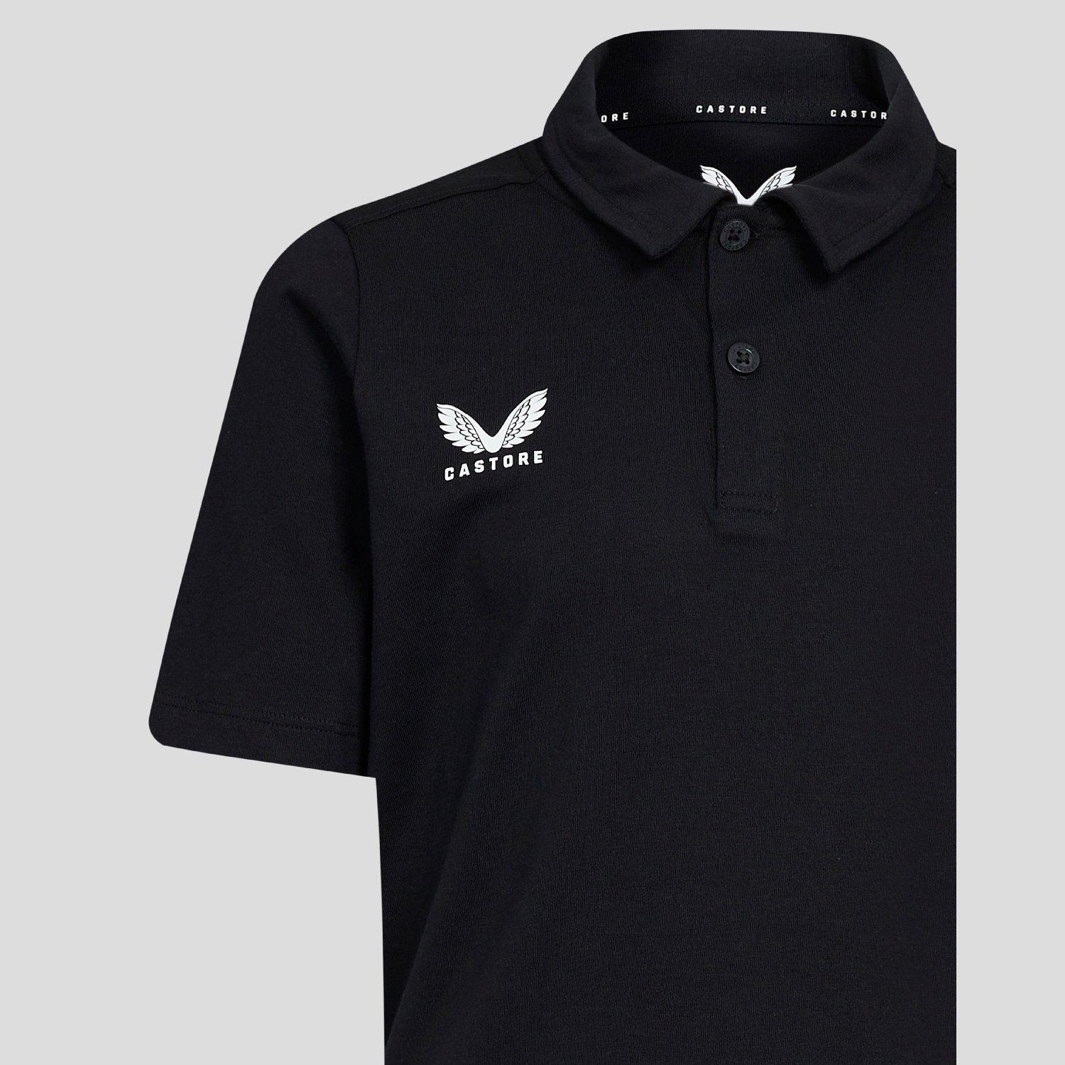 Caviar Black - Castore - Unisex Kids' Short Sleeve Polo Shirt - 3